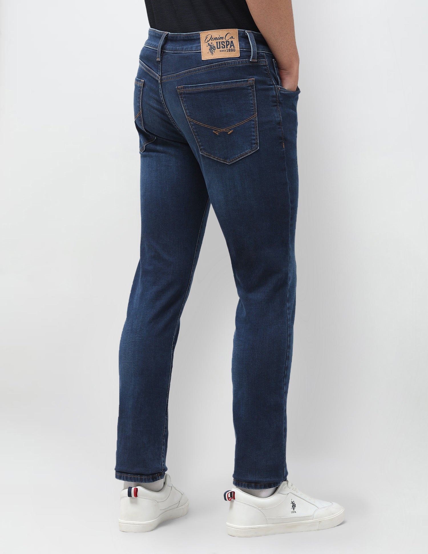 Regallo Skinny Fit Blue Jeans Blue - U.S. Polo Assn. India | Large