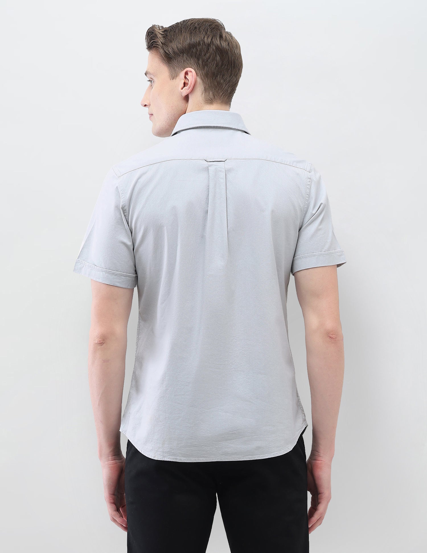 Casa De Campo Solid Shirt Light Grey - U.S. Polo Assn. India | Large