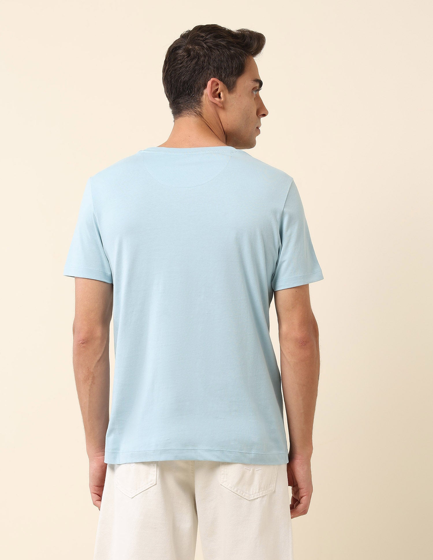 Brand Printed Slim Fit T-Shirt Blue - U.S. POLO ASSN. | Large