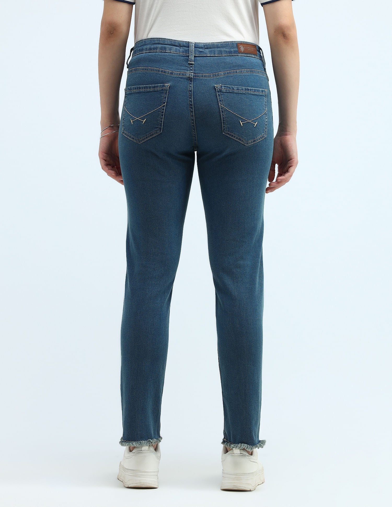 Mid Rise Slim Fit Jeans Blue - U.S. Polo Assn. India | Large