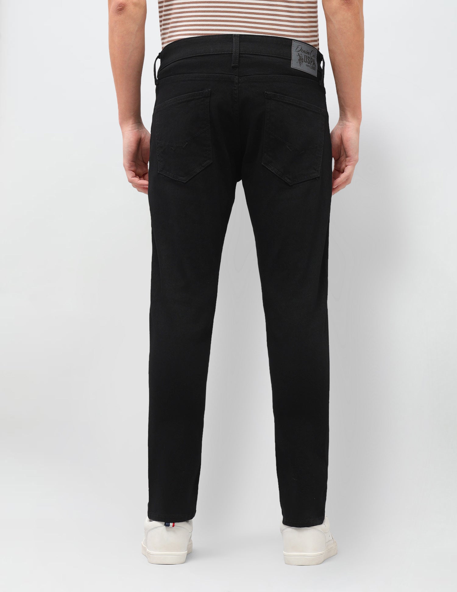 Henry Tapered Fit Black Jeans Black - U.S. Polo Assn. India | Large