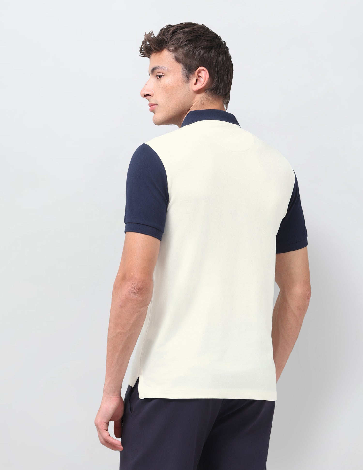 Brand Printed Regular Fit Polo Shirt Off White - U.S. Polo Assn. India | Large