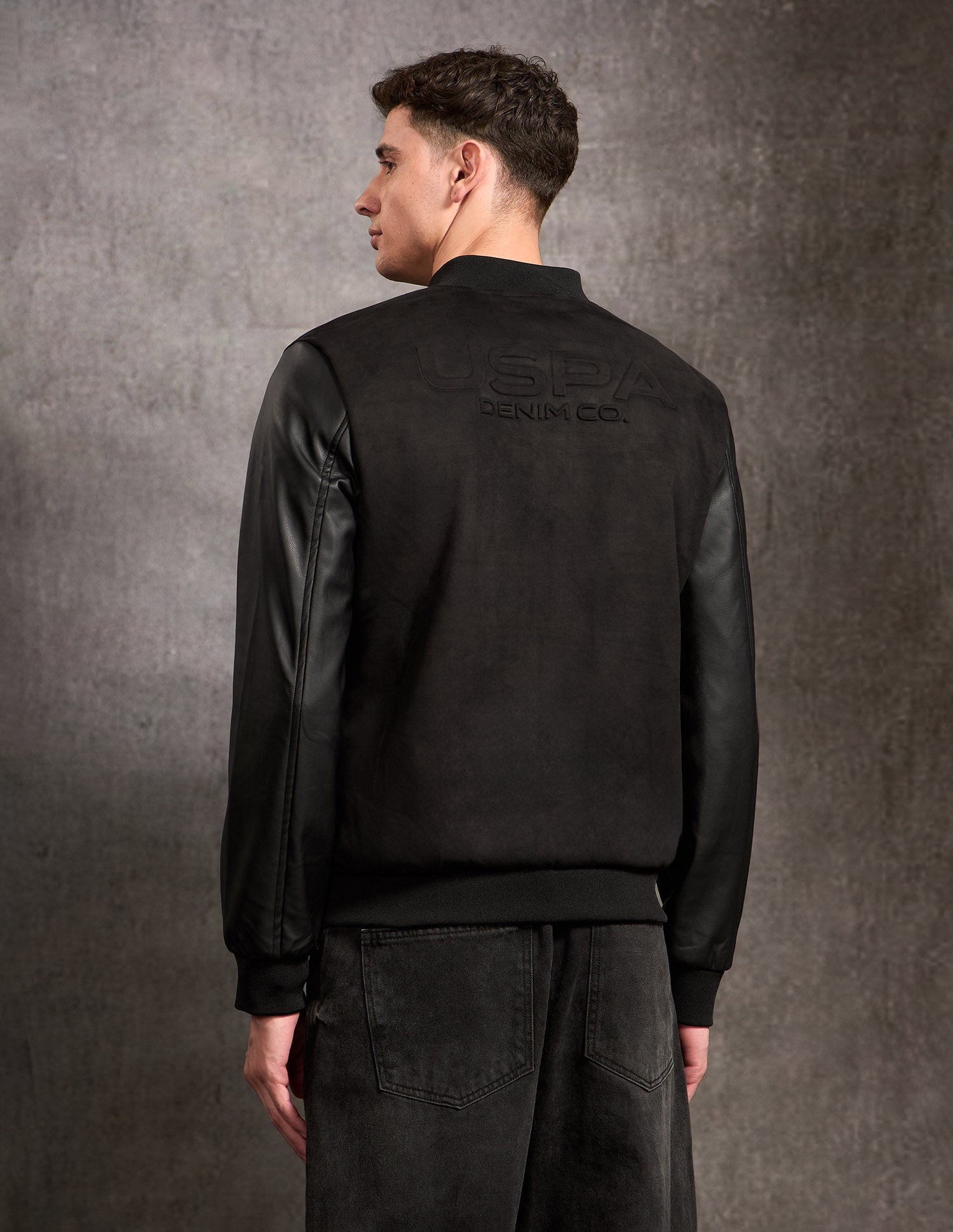 Brand Embossed Black & Gold Jacket Black - U.S. POLO ASSN. | Large