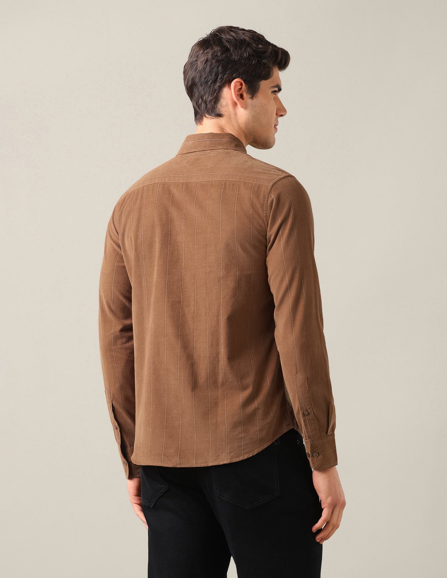 Corduroy Tailored Fit Shirt Rust - U.S. Polo Assn. India | Large