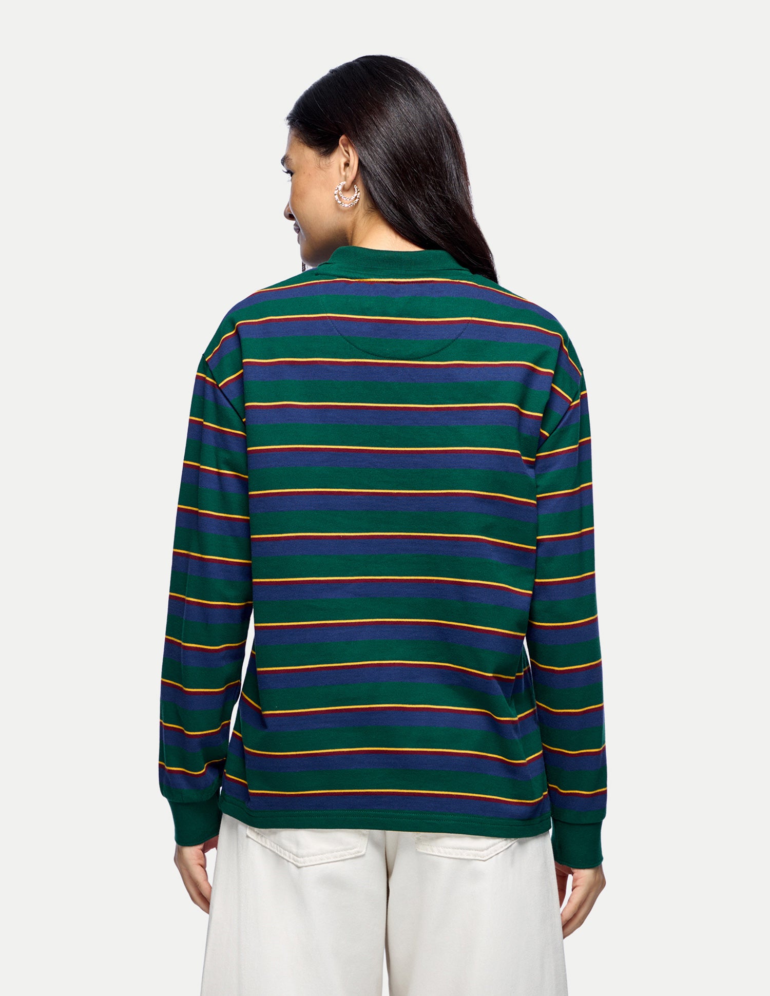 Horizontal Striped Relaxed Fit Sweatshirt Multicolour - U.S. Polo Assn. India | Large