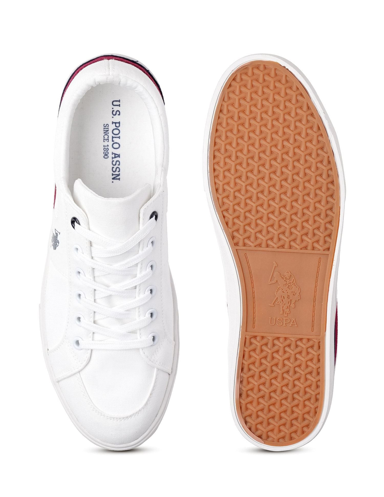 Men Clarkin 4.0 Colourblocked Sneakers Off White - U.S. Polo Assn. India | Large