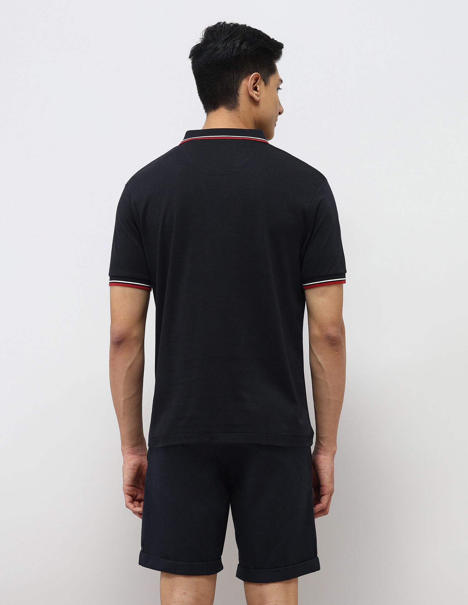 Pure Cotton Slim Fit Polo Shirt Navy - U.S. Polo Assn. India | Large