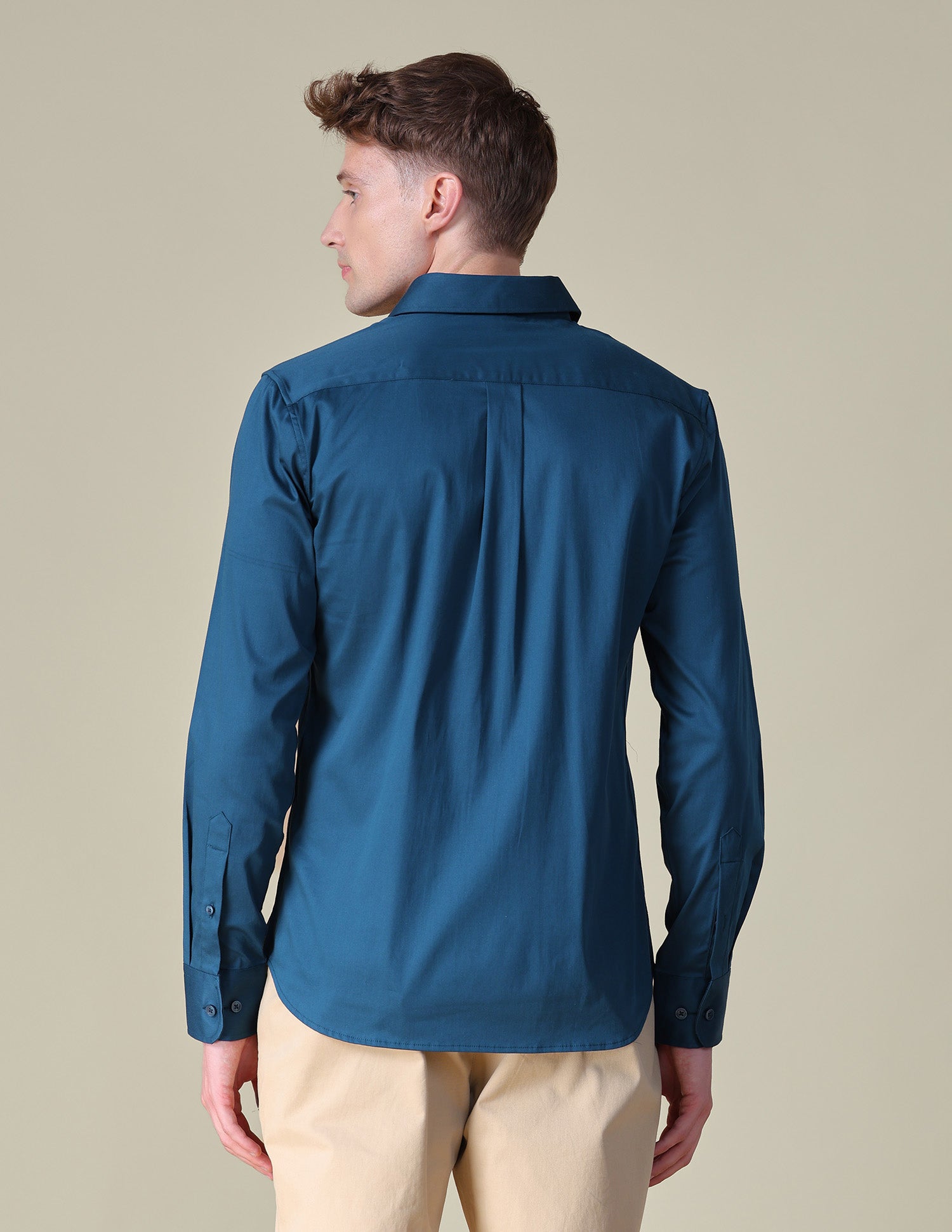 Satin Tailored Fit Shirt Teal - U.S. POLO ASSN. | Large