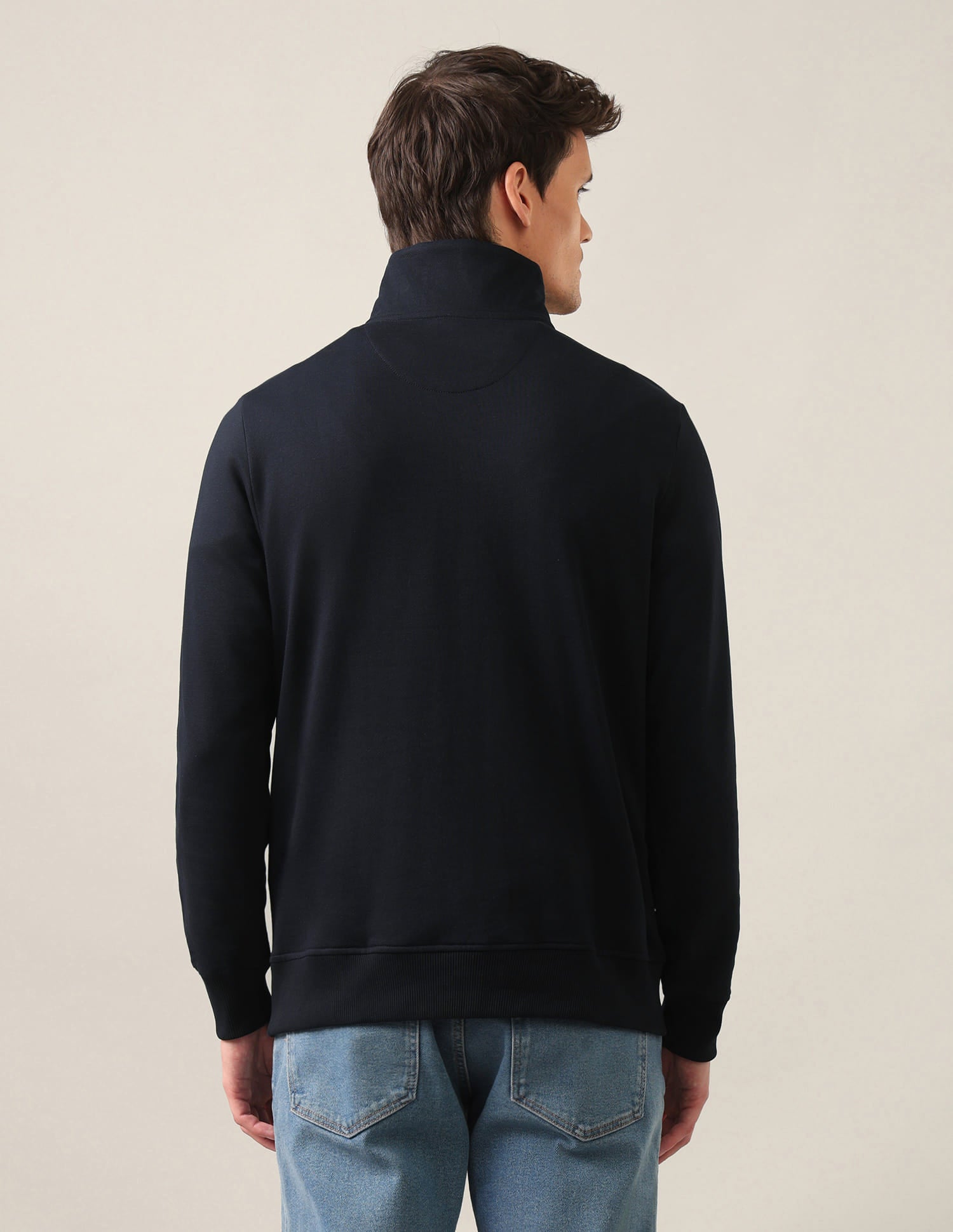 Brand Printed Sweatshirt Navy - U.S. Polo Assn. India | Large