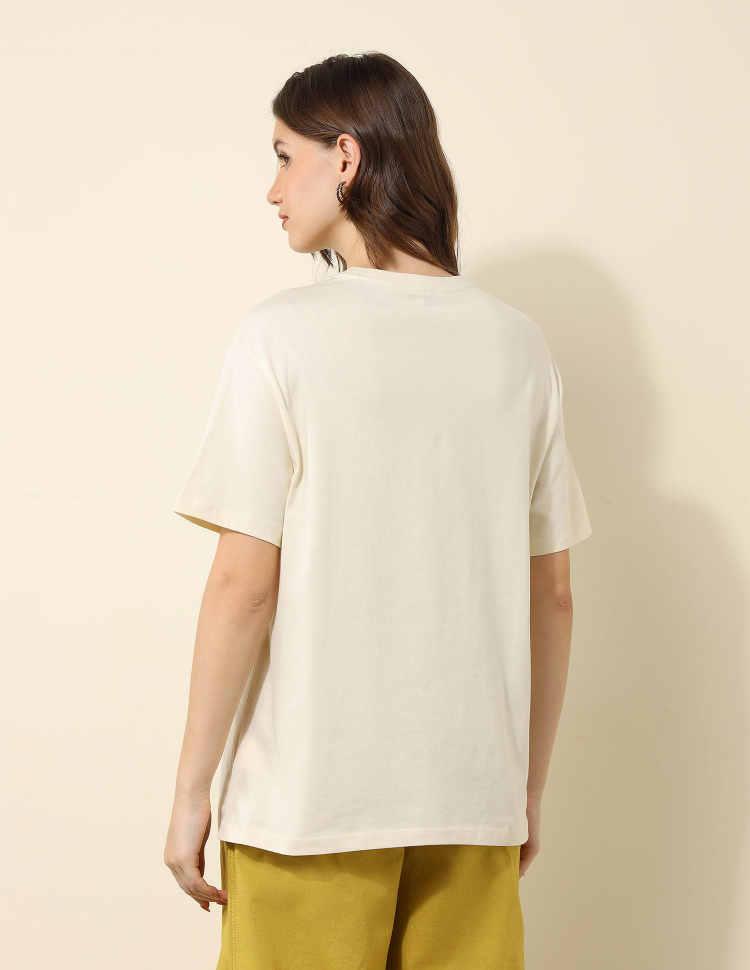 Boyfriend Fit Brand Printed T-Shirt Ecru - U.S. POLO ASSN. | Large