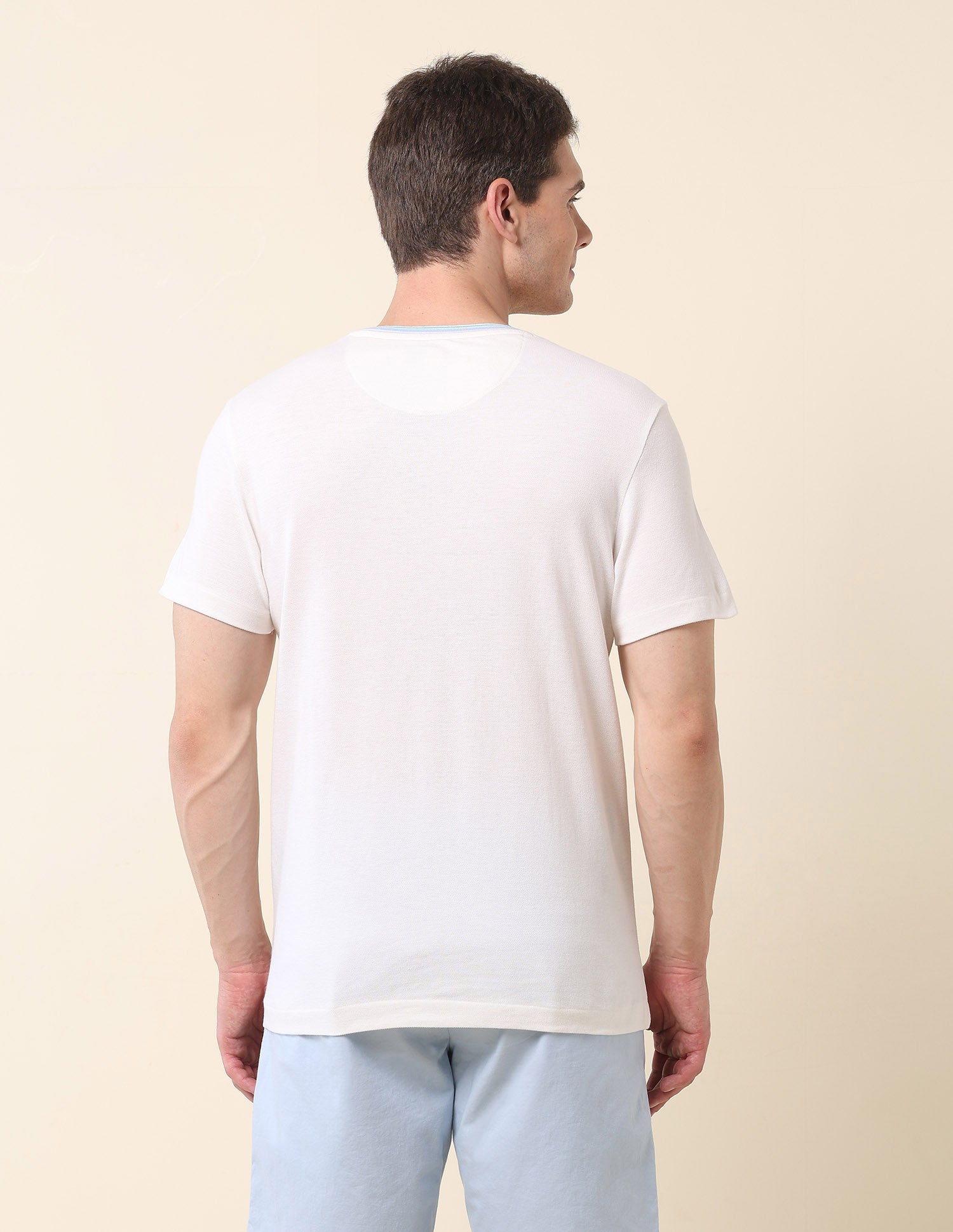Solid Summer Splash T-Shirt Off White - U.S. Polo Assn. India | Large
