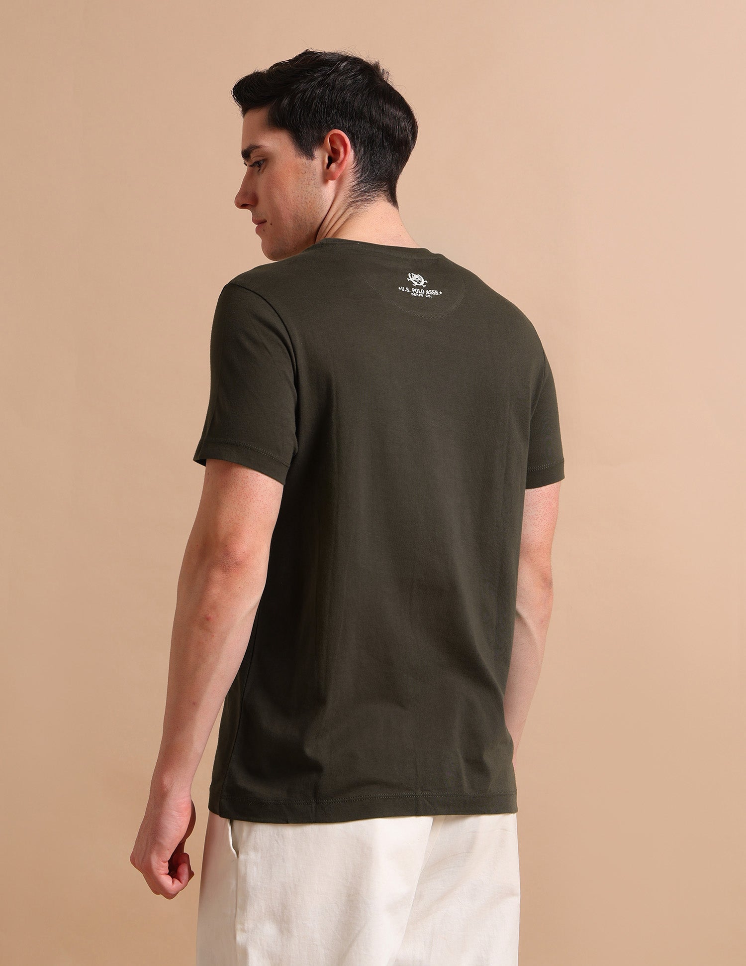 Photo Print T-Shirt Olive - U.S. POLO ASSN. | Large