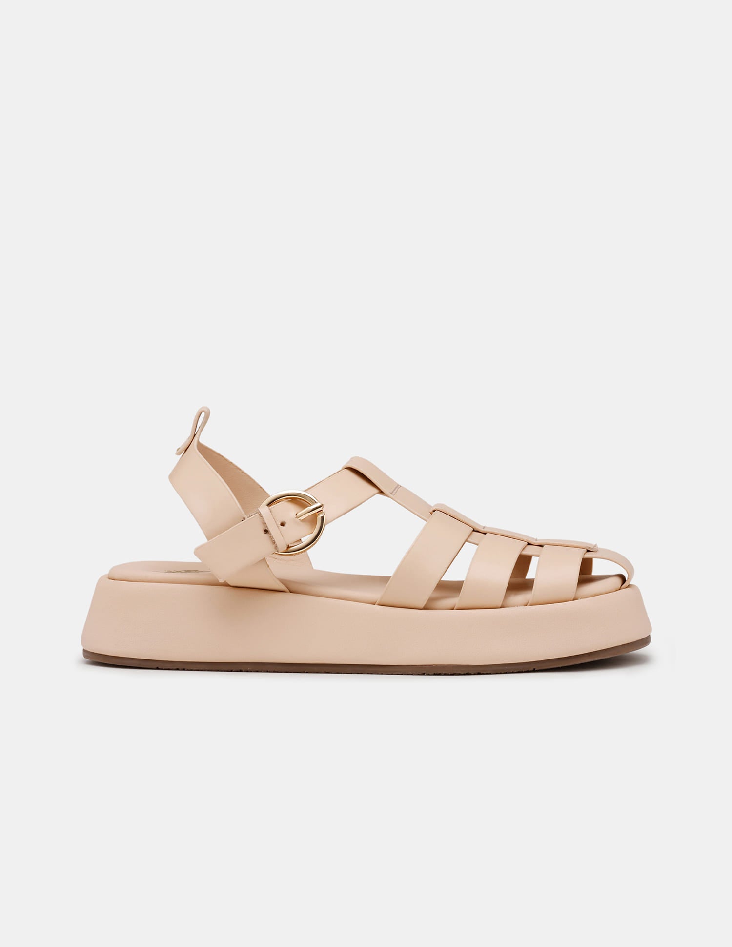 Women Multi Strap Nara Buckle Sandals Nude - U.S. Polo Assn. India | Large