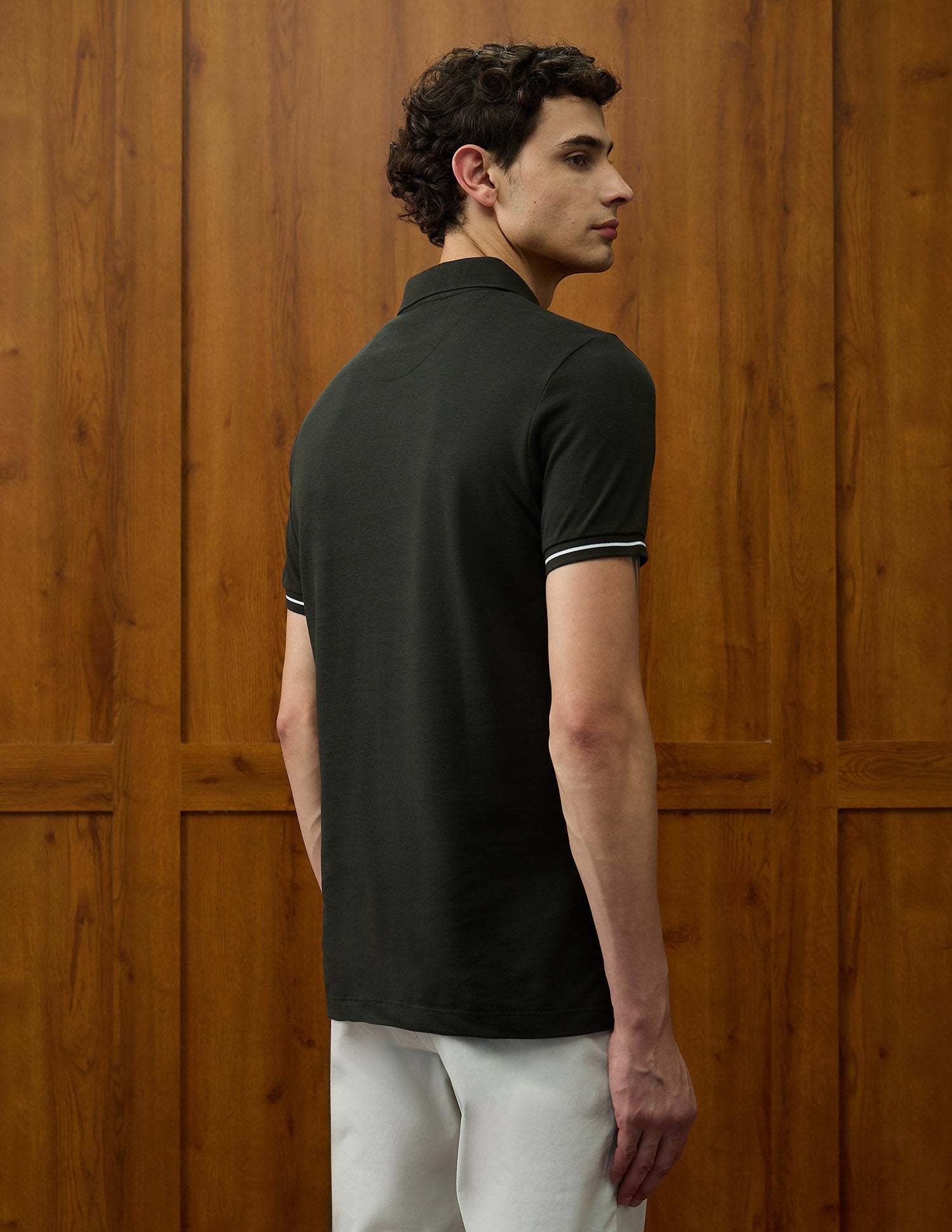 Brand Printed Varsity Theatre Polo Shirt Olive - U.S. POLO ASSN. | Large