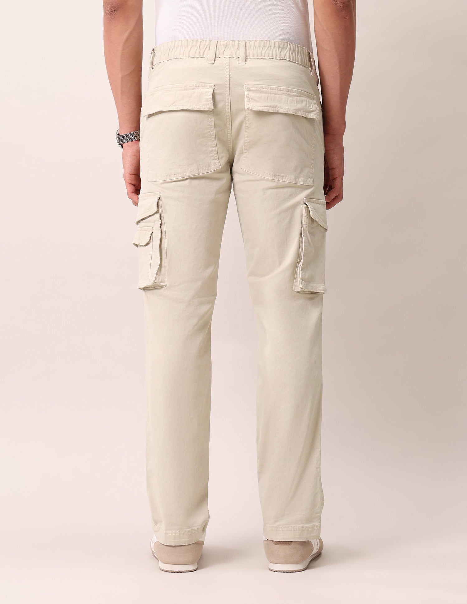 Twill Straight Fit Cargos Stone - U.S. Polo Assn. India | Large