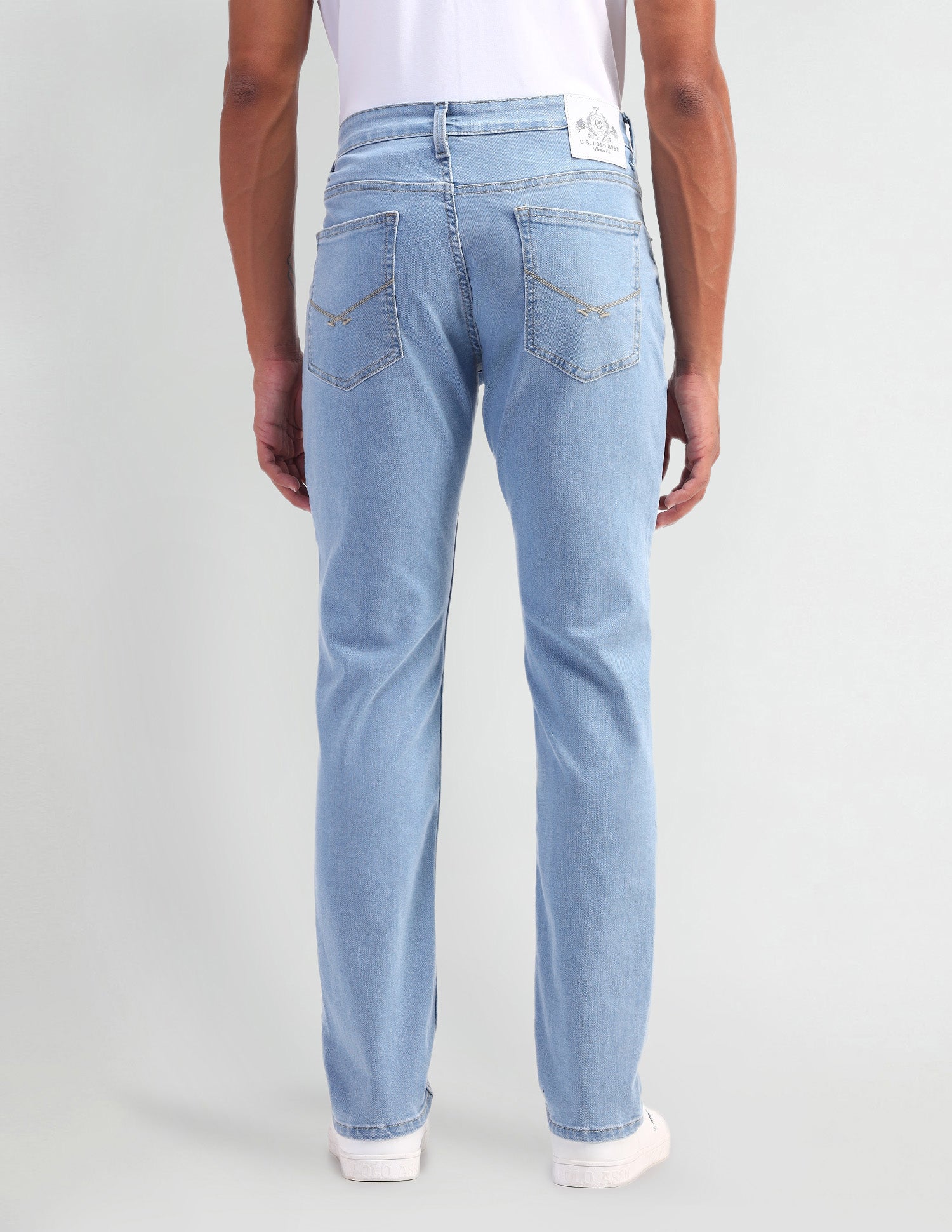 Brandon Slim Tapered Fit Blue Jeans Blue - U.S. POLO ASSN. | Large