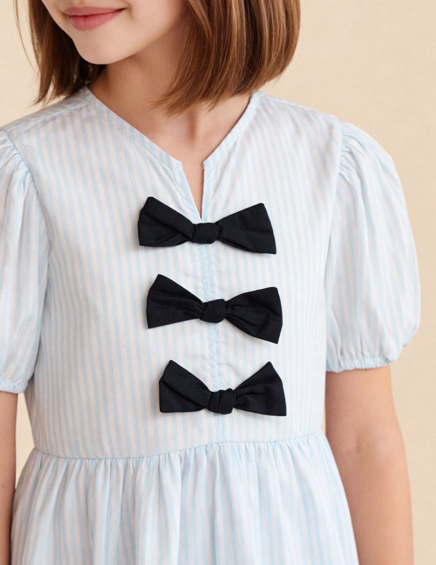 Nautical Vertical Striped Bow Dress Blue - U.S. Polo Assn. India | Large