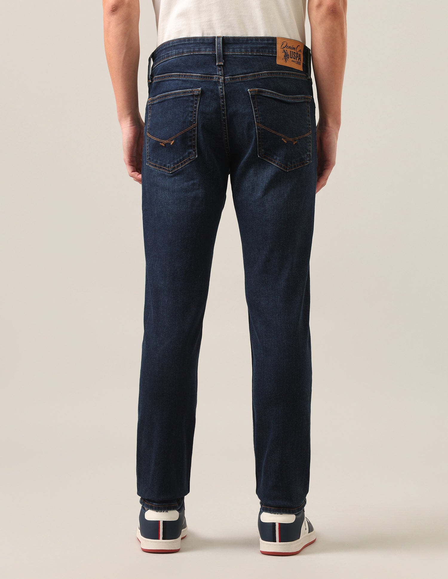 Brandon Slim-Tapered Fit Blue Jeans Dark Blue - U.S. Polo Assn. India | Large