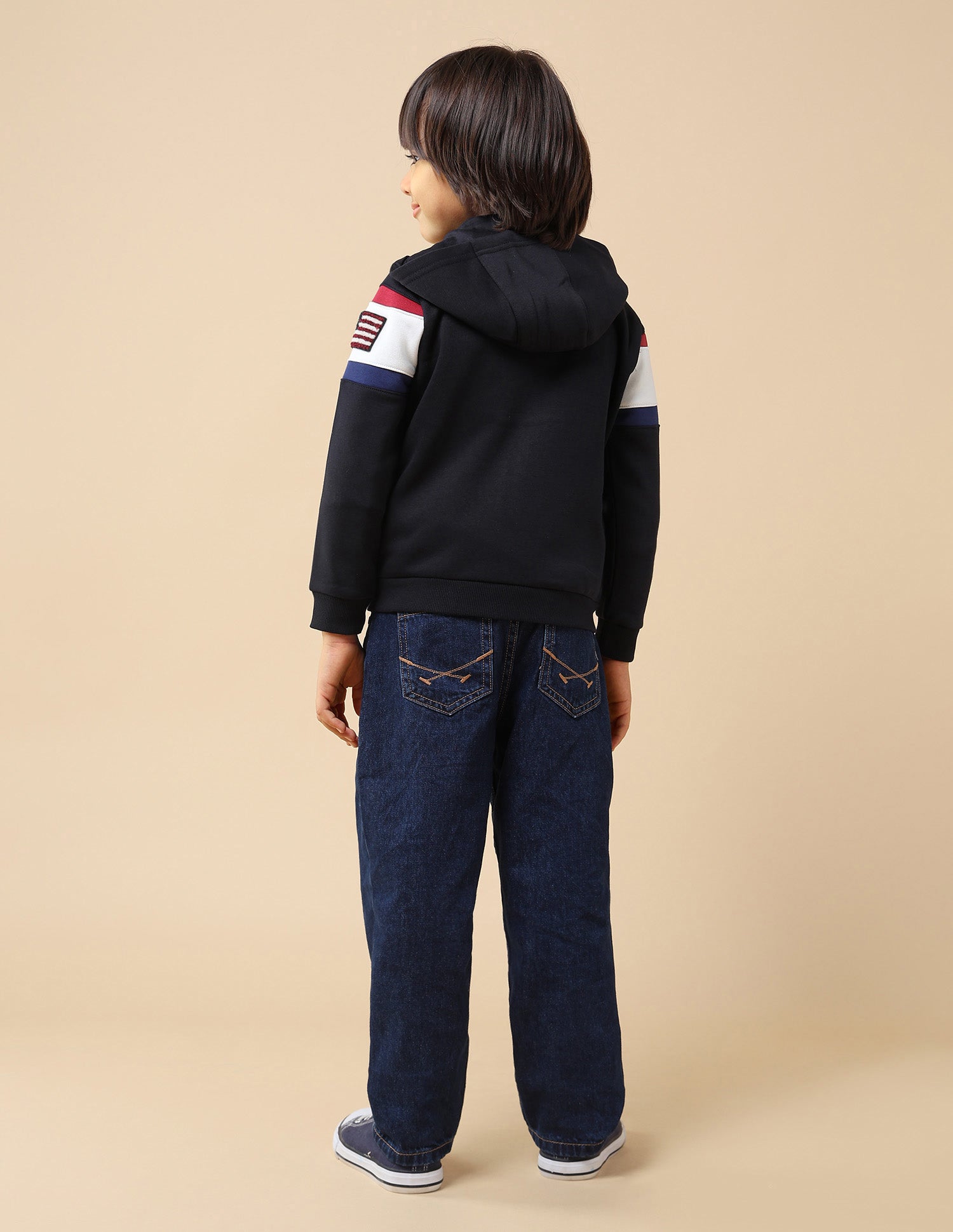 Boys Brand Appliqued Regular Fit Sweatshirt Navy - U.S. POLO ASSN. | Large