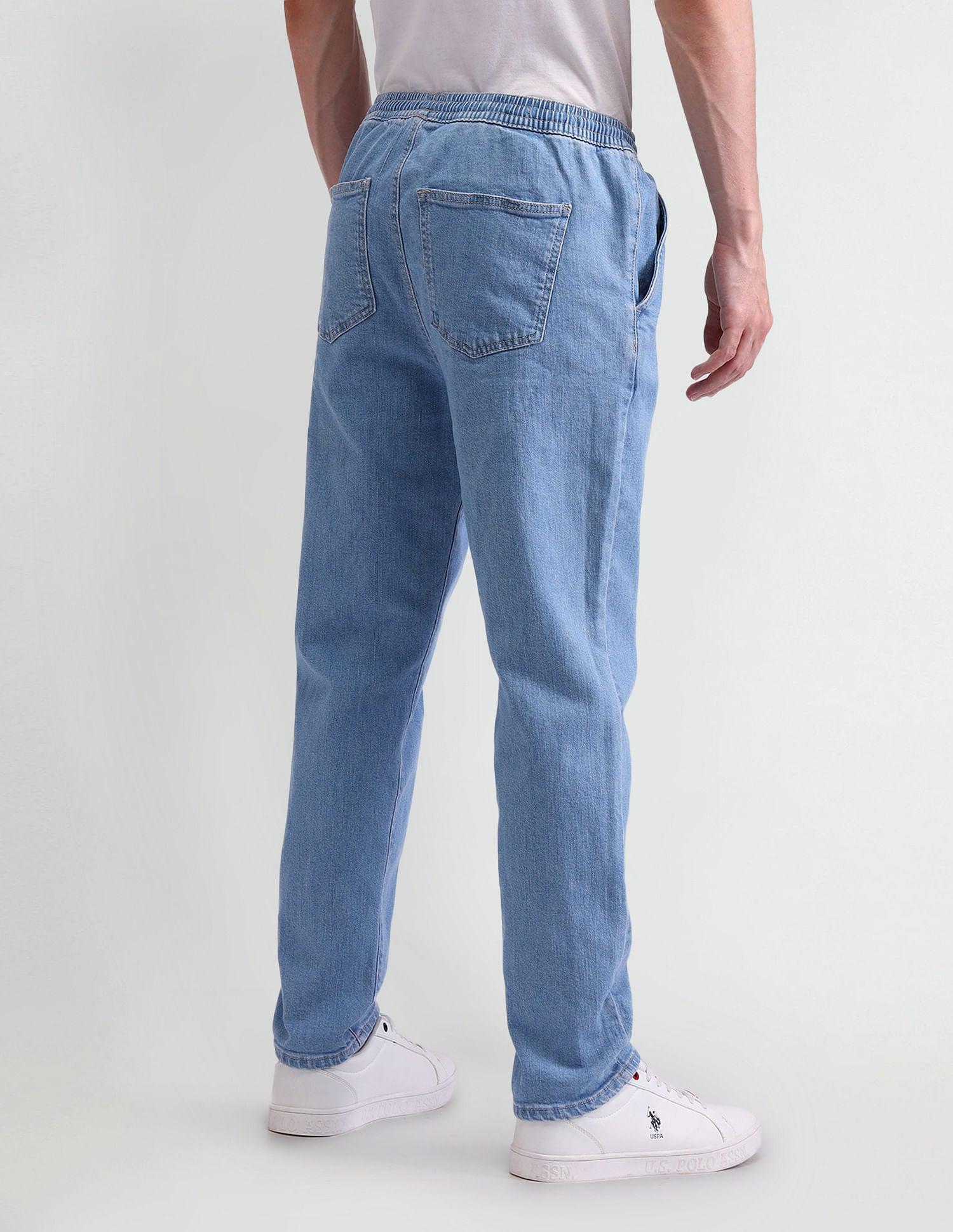 Slim Fit Blue Jogger Jeans Blue - U.S. POLO ASSN. | Large