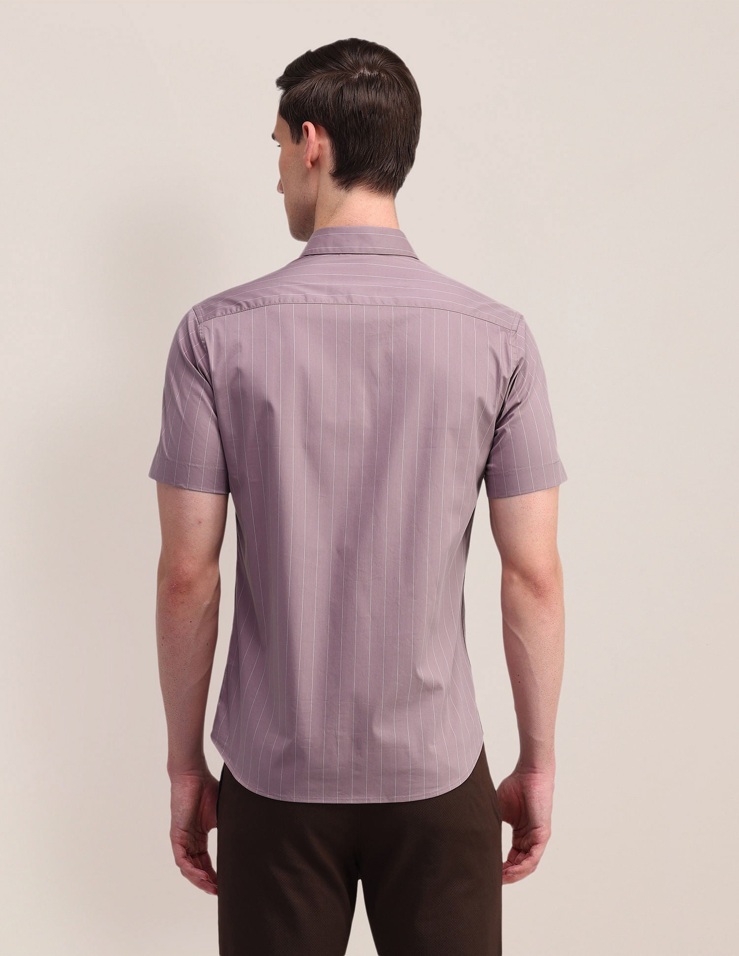 Vertical Striped Twill Weave Shirt Pink - U.S. Polo Assn. India | Large