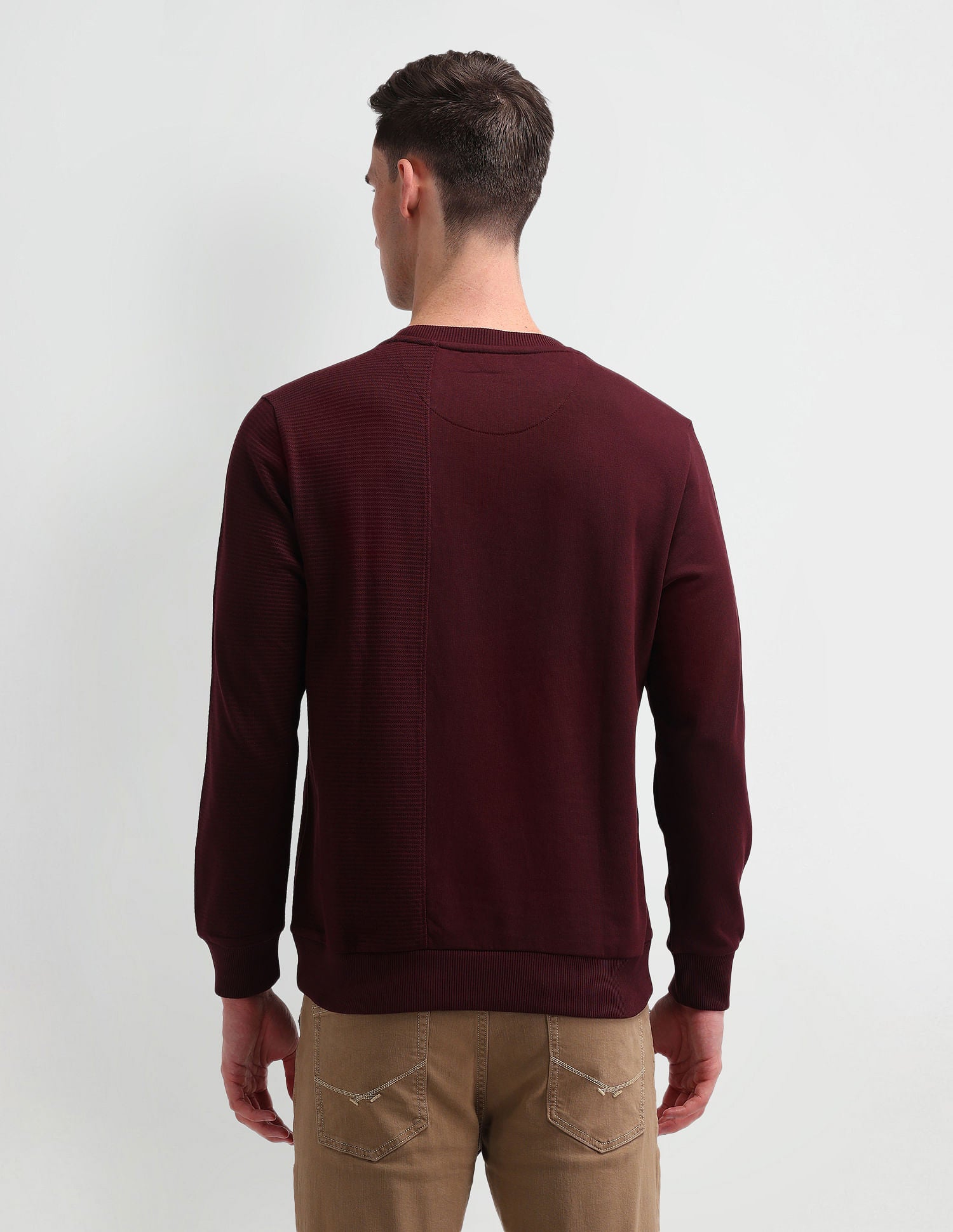 Solid Regular Fit Sweatshirt Truffle - U.S. POLO ASSN. | Large