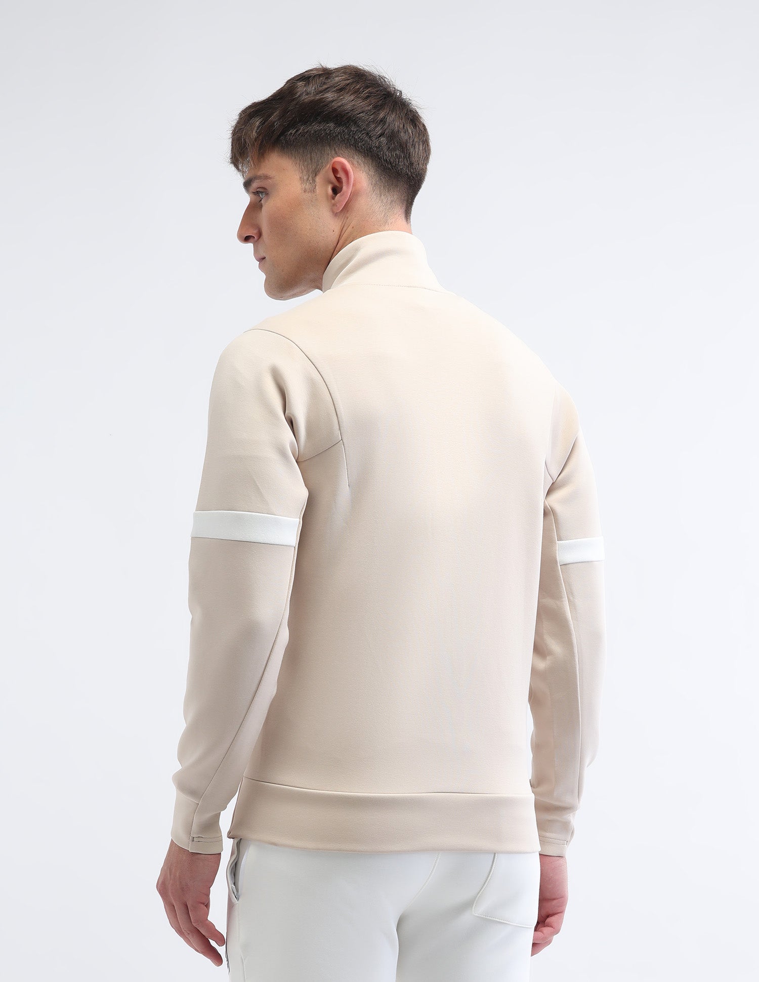 Solid Regular Fit Gorpcore Sweatshirt Beige - U.S. Polo Assn. India | Large