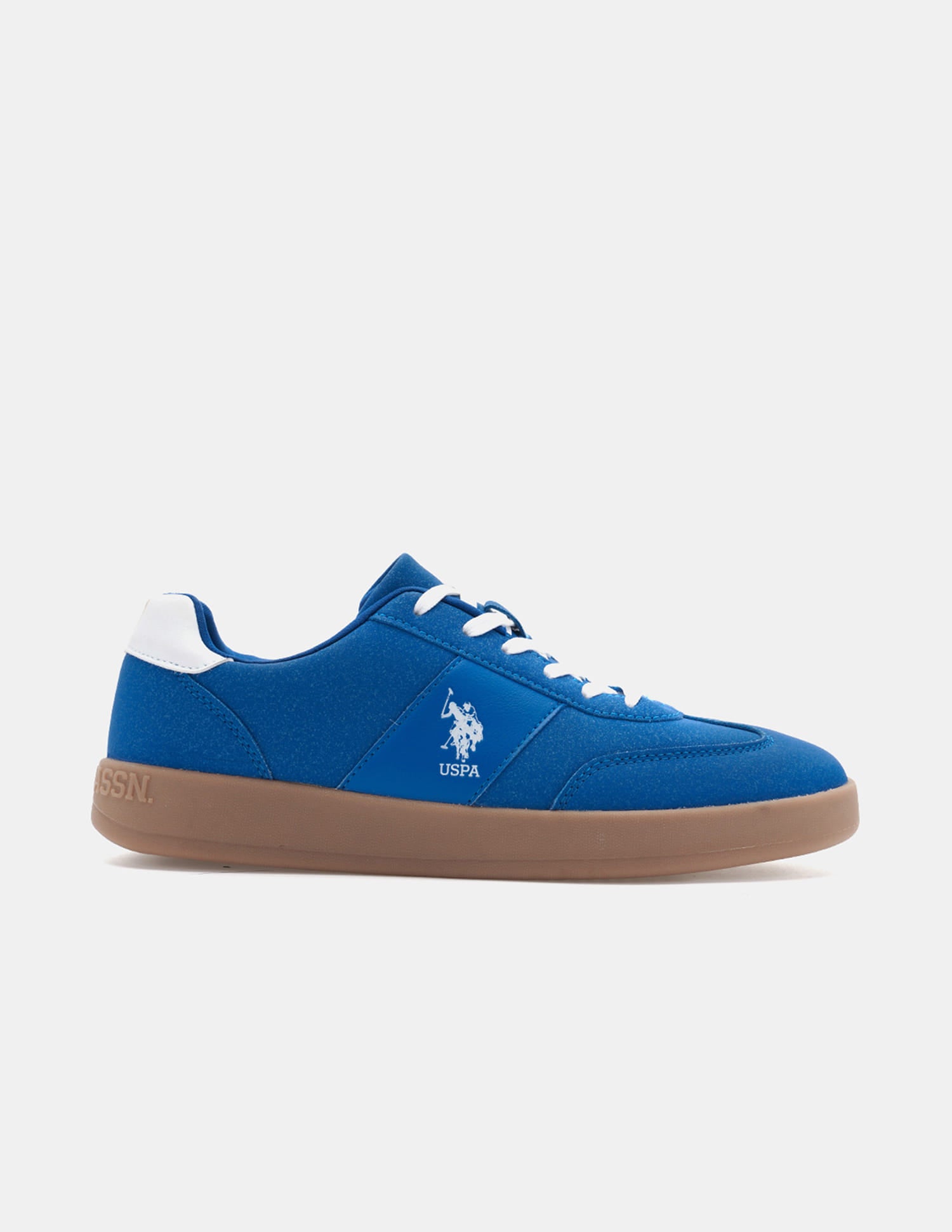 Round Toe Solid Skylar Sneakers Blue - U.S. Polo Assn. India | Large