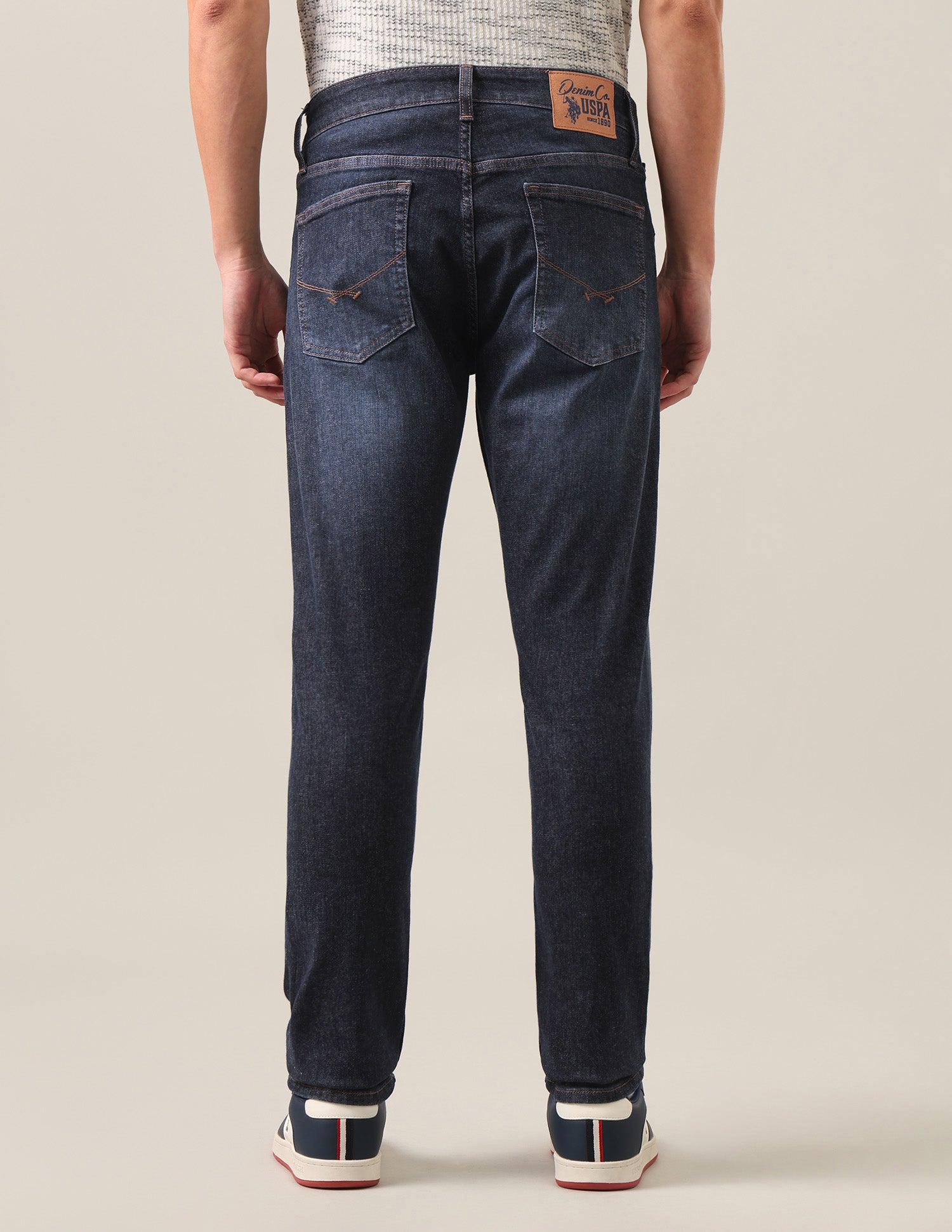 Brandon Slim-Tapered Fit Blue Jeans Blue - U.S. Polo Assn. India | Large