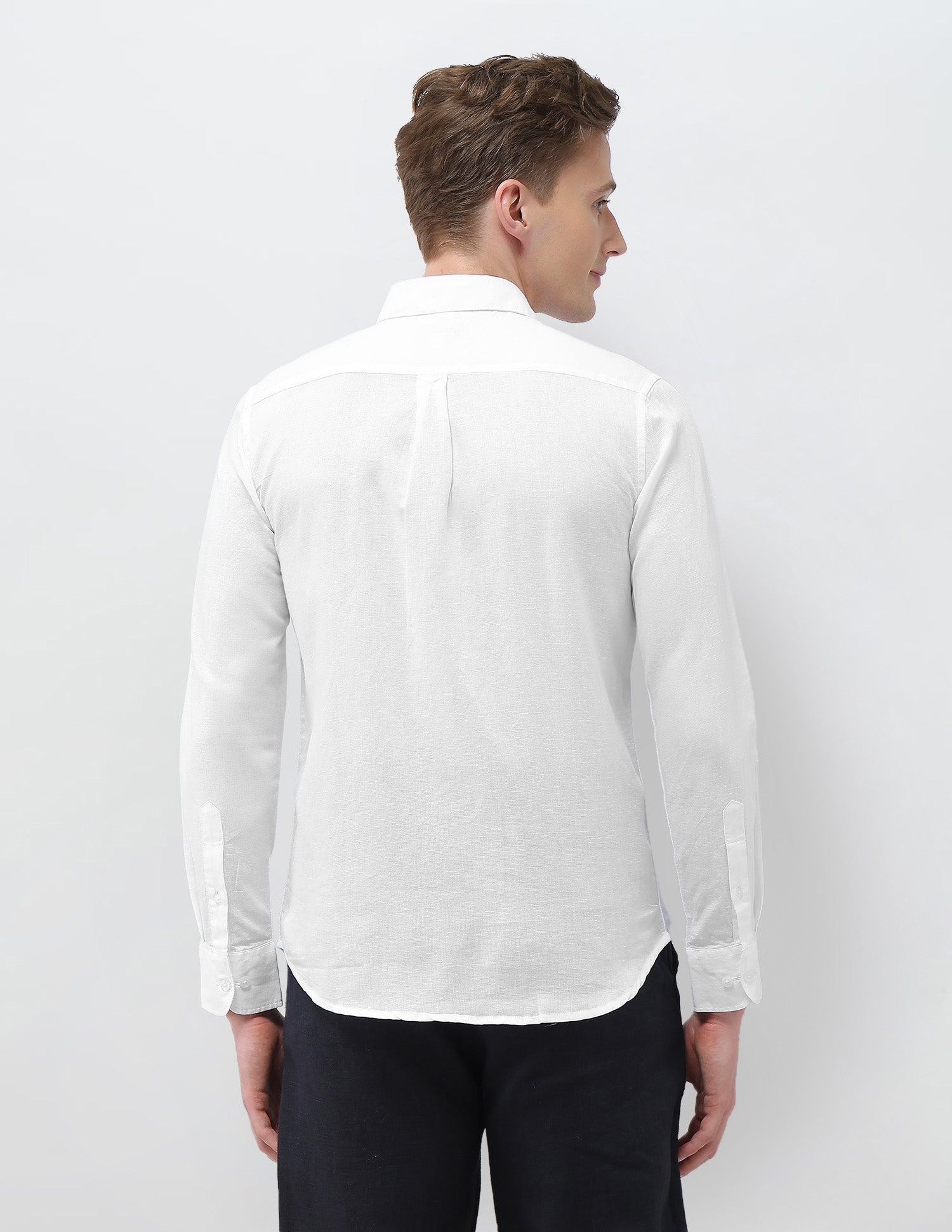 Solid Tailored Fit Shirt White - U.S. Polo Assn. India | Large