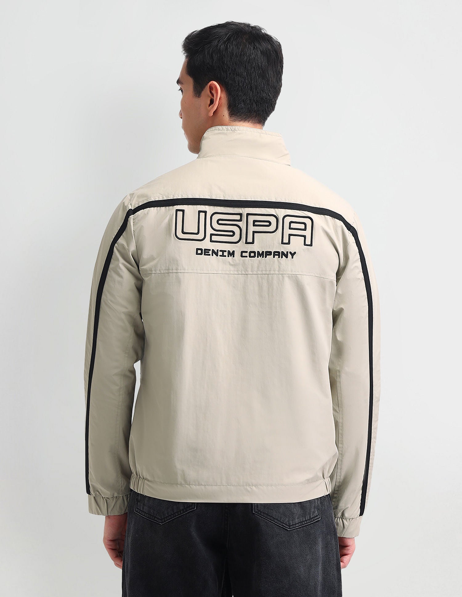 Regular Fit Solid Casual Jacket Beige - U.S. POLO ASSN. | Large