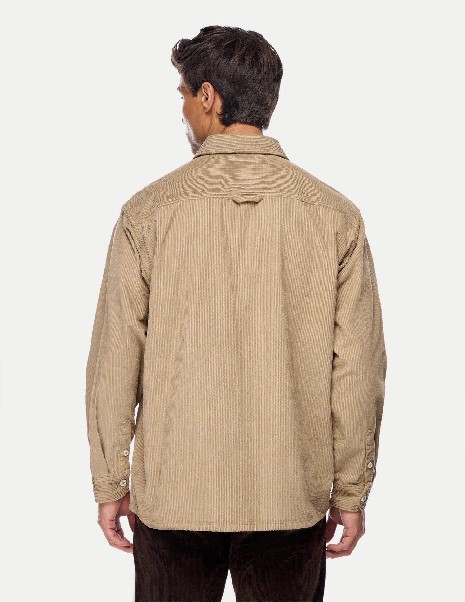 Corduroy Regular Fit Shirt Beige - U.S. Polo Assn. India | Large