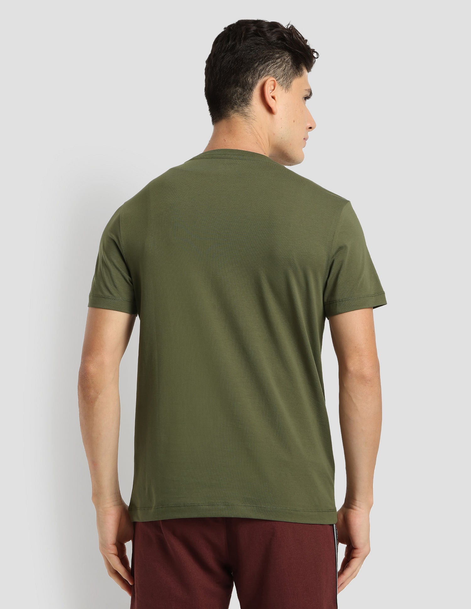 Digital Logo Performance T-Shirt Olive - U.S. Polo Assn. India | Large