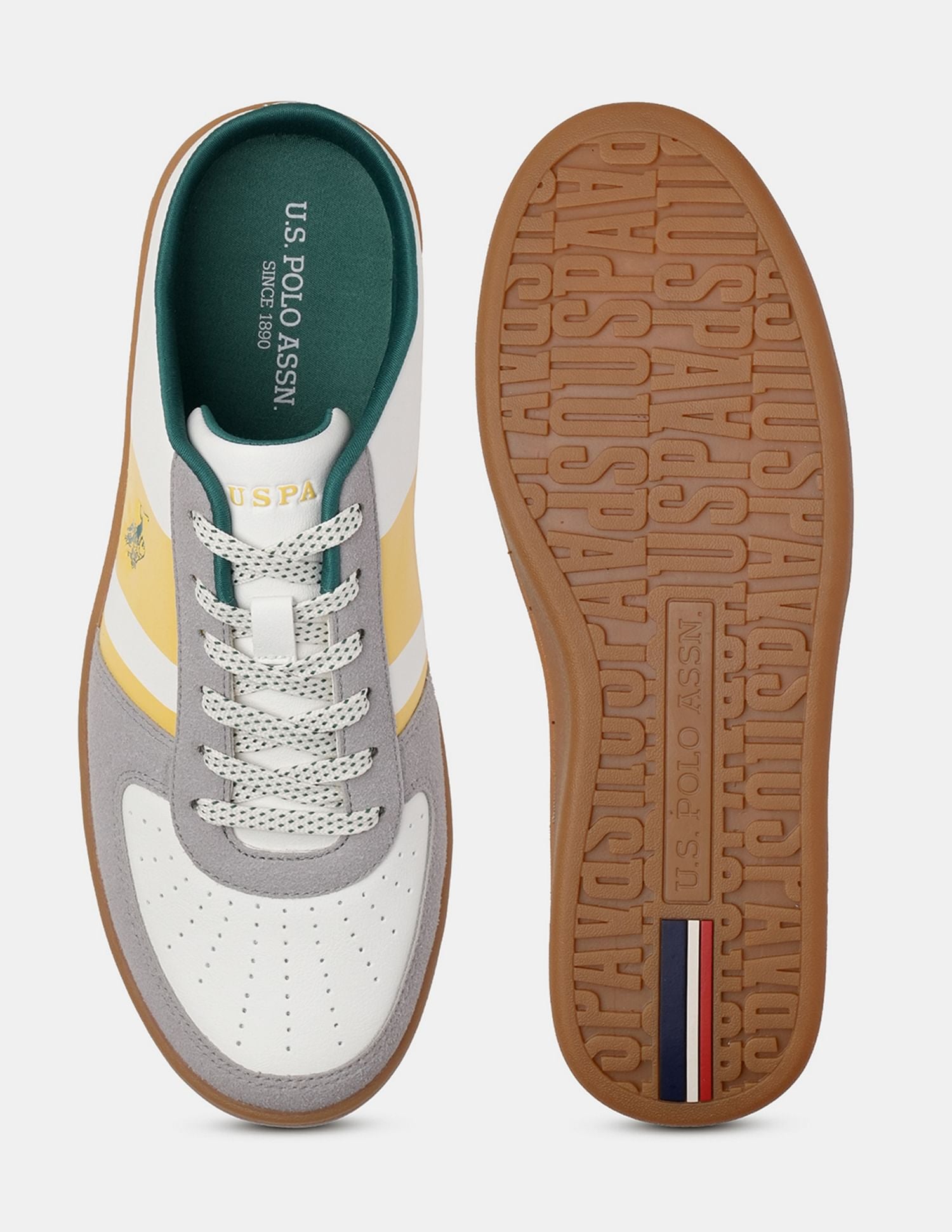 Men Camon Low Top Sneakers Yellow - U.S. POLO ASSN. | Large