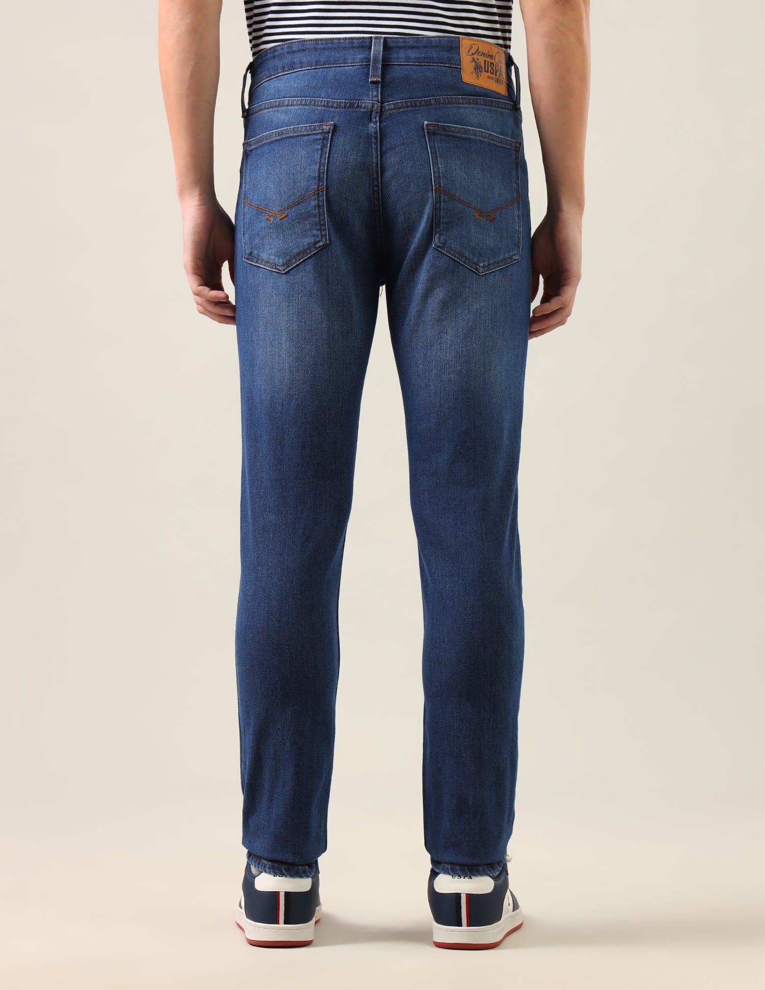 Brandon Slim-Tapered Fit Blue Jeans Blue - U.S. Polo Assn. India | Large
