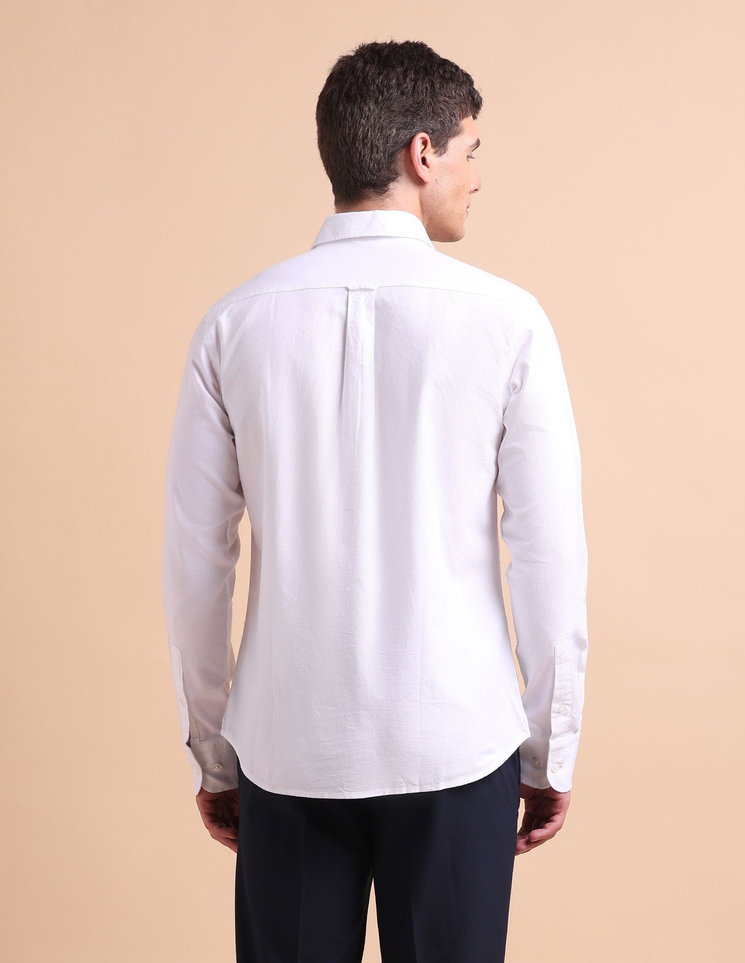 Brand Printed Tailored Fit Oxford Shirt White - U.S. POLO ASSN. | Large