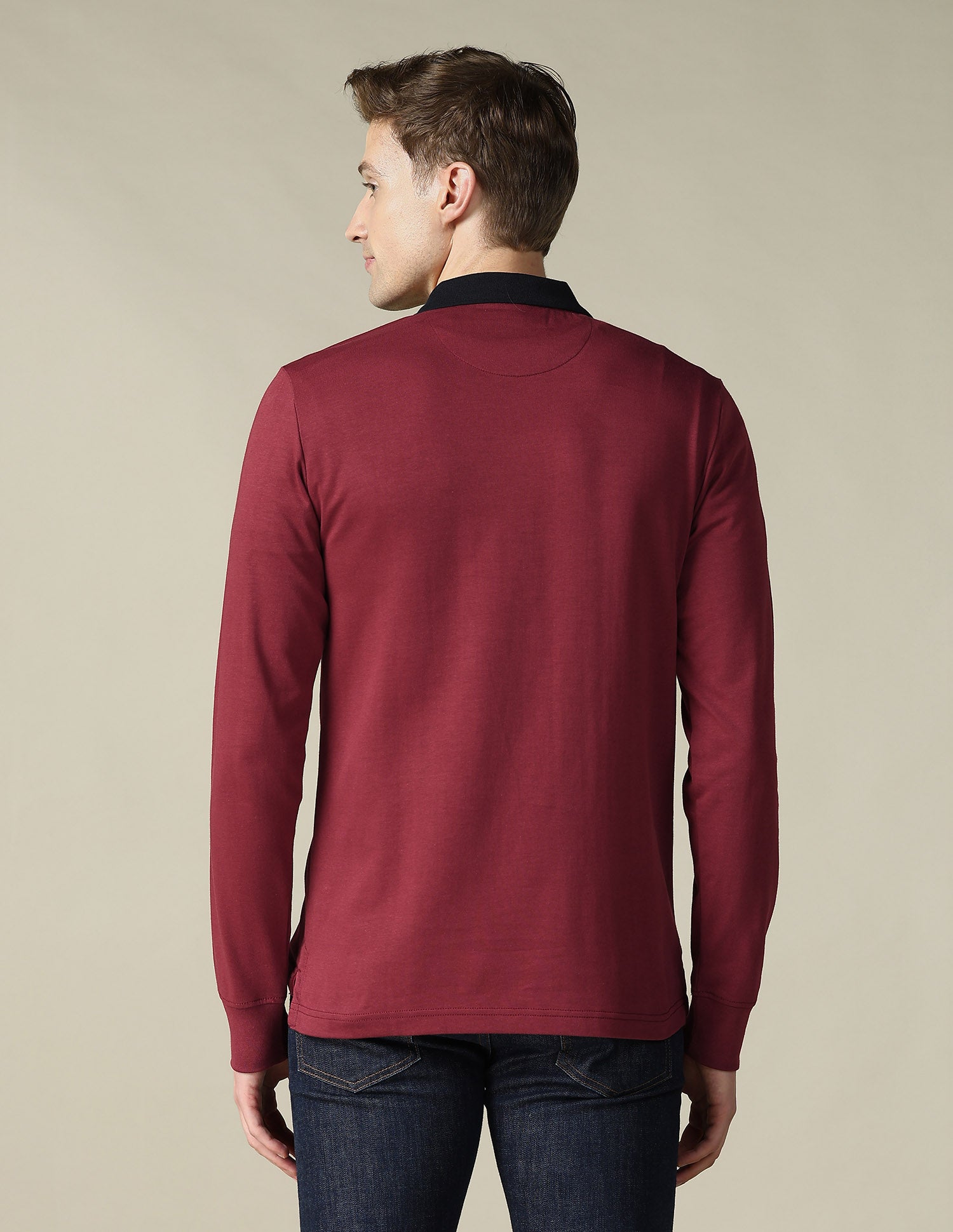 Solid Regular Fit Polo Shirt Maroon - U.S. Polo Assn. India | Large