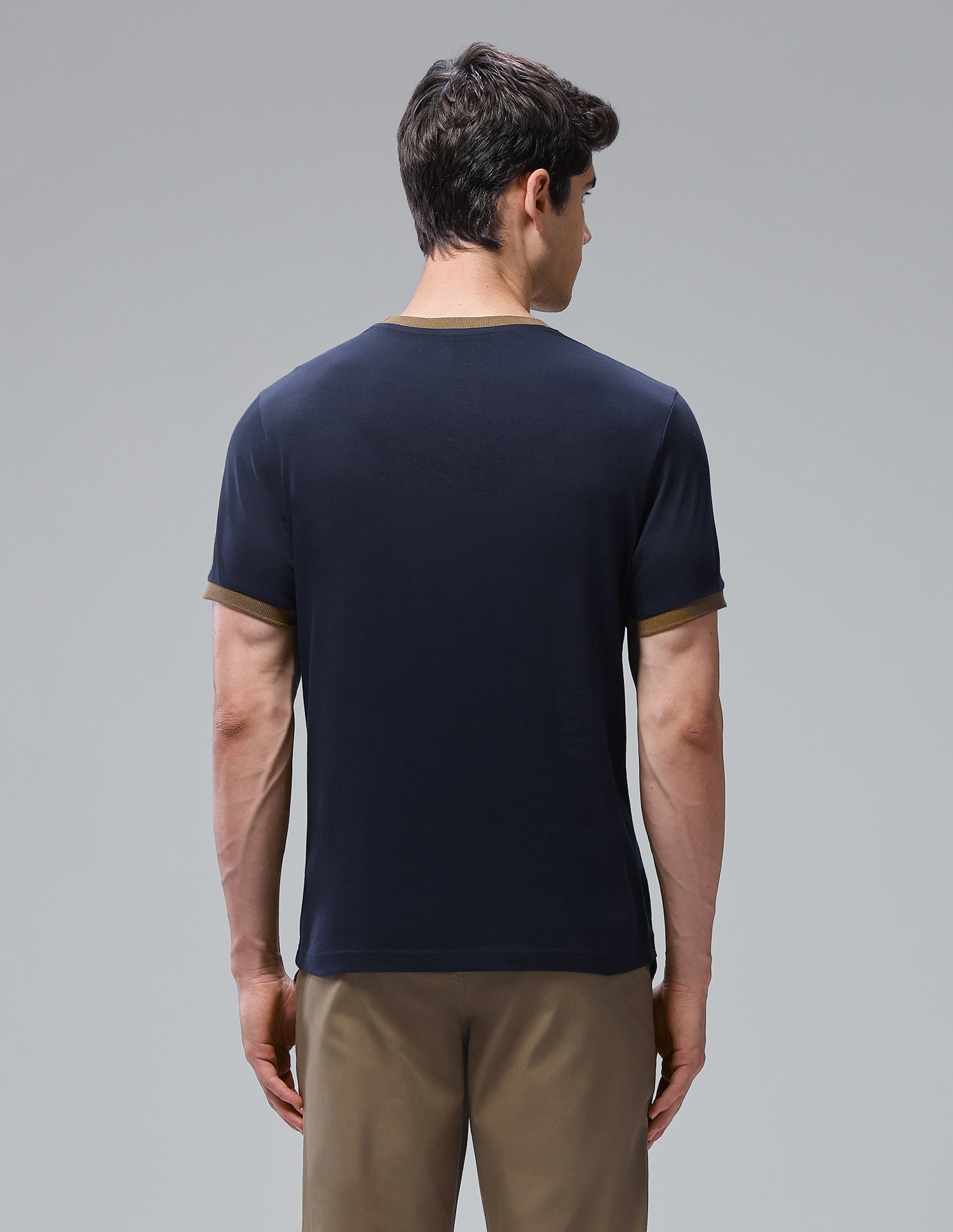 Brand Printed Regular Fit Loungewear T-Shirt Navy - U.S. Polo Assn. India | Large