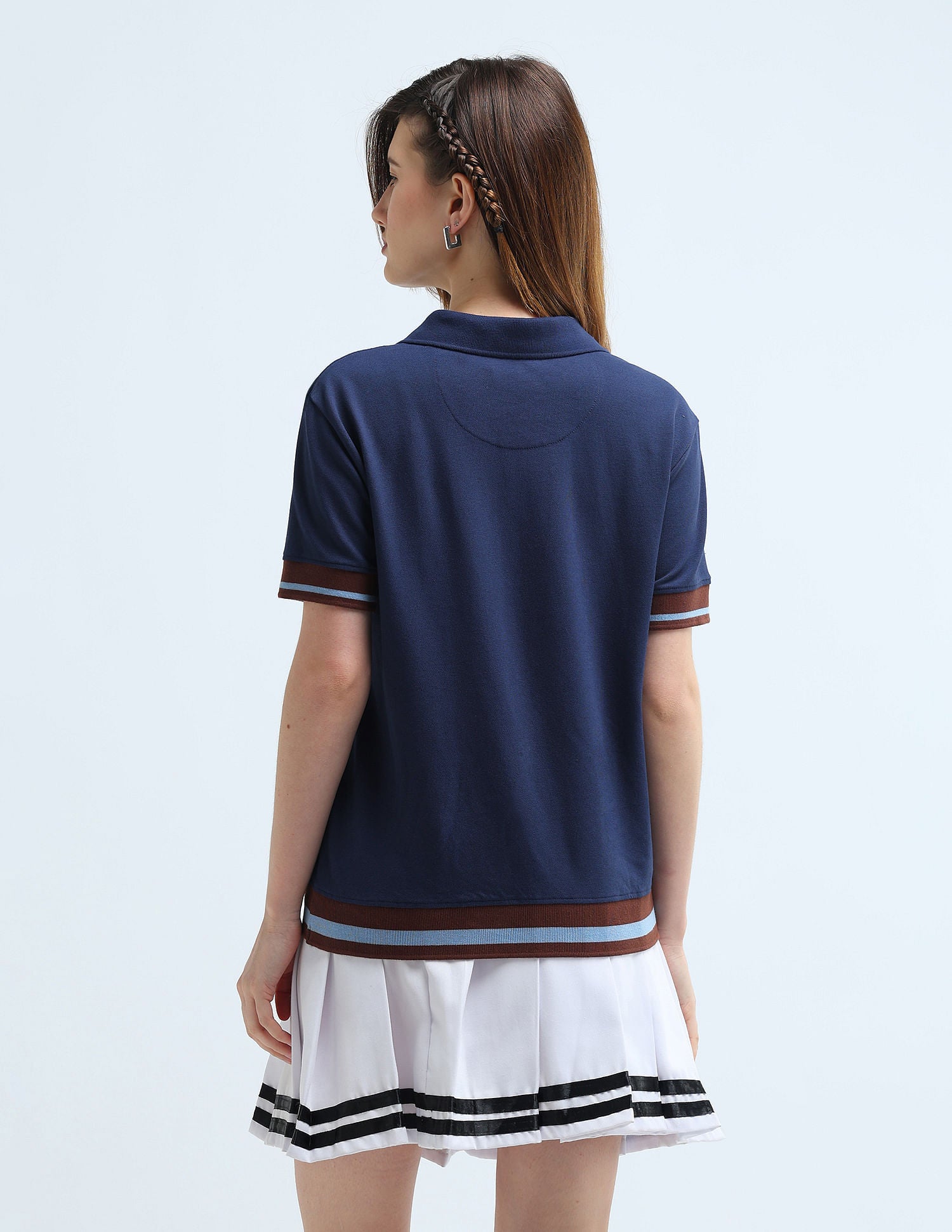 Boxy Fit Tipped Polo Shirt Navy - U.S. POLO ASSN. | Large