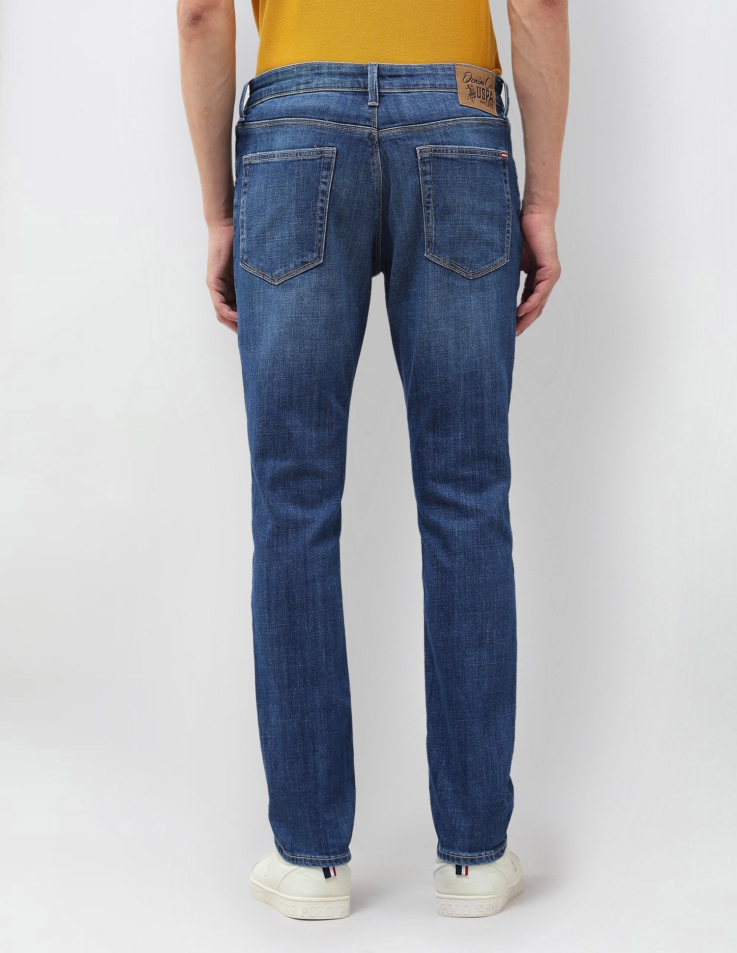 Brandon Slim Tapered Fit Blue Jeans Blue - U.S. POLO ASSN. | Large