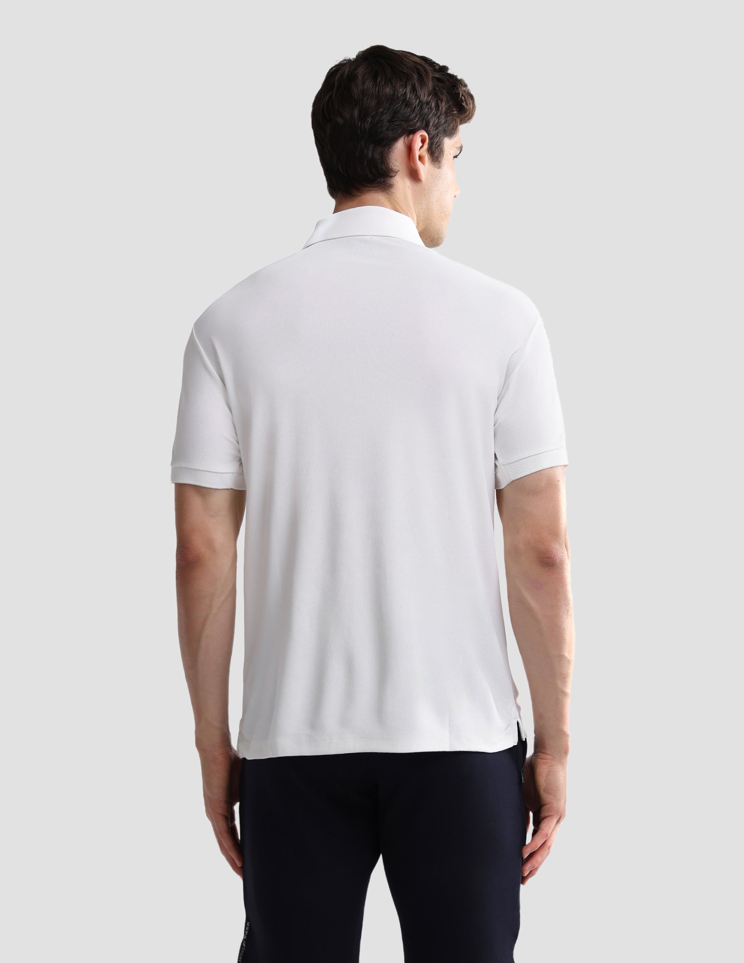 Solid Slim Fit Active Polo Shirt White - U.S. Polo Assn. India | Large