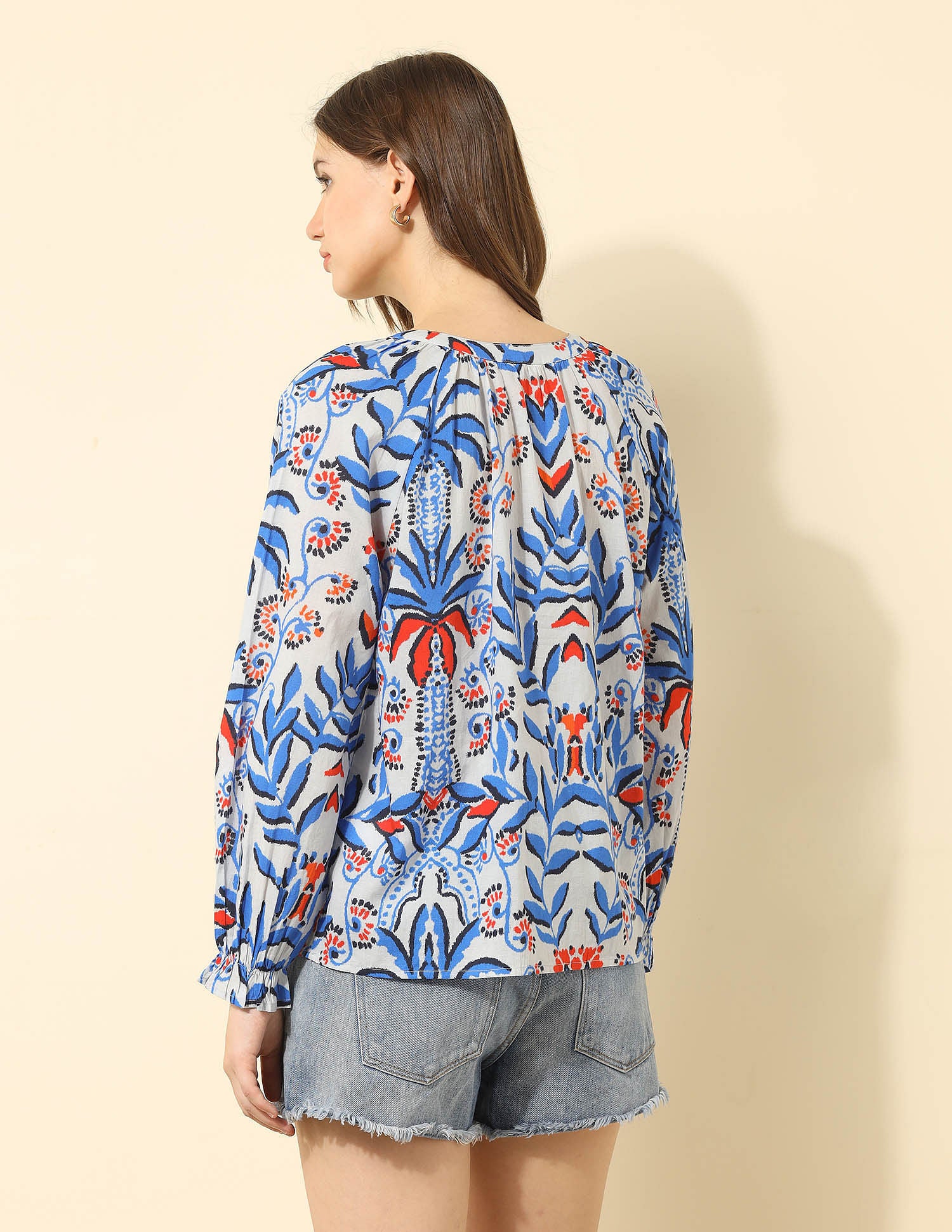 Floral Printed Regular Fit Top Multi-colour - U.S. Polo Assn. India | Large