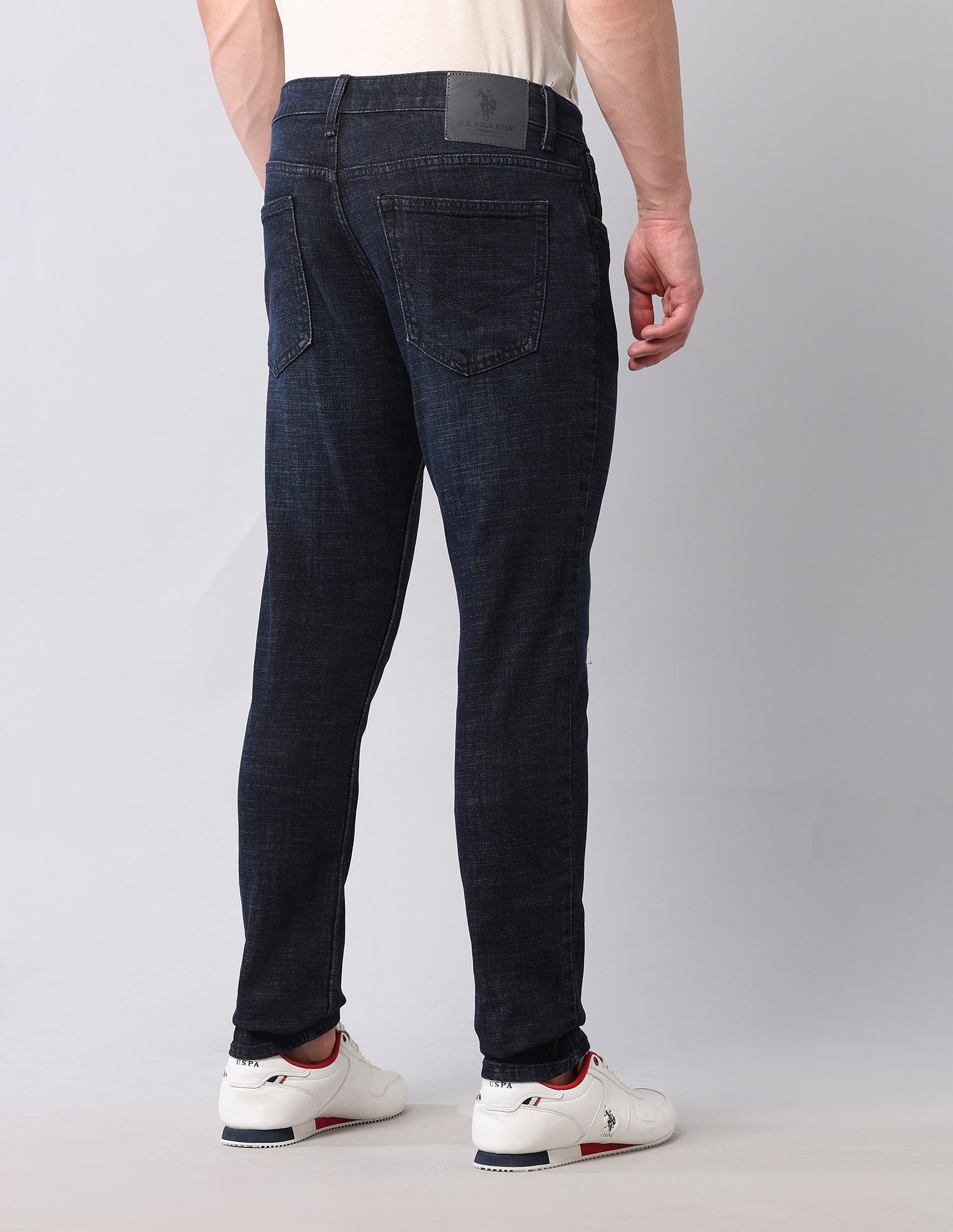 Brandon Slim Tapered Fit Blue Jeans Blue - U.S. POLO ASSN. | Large