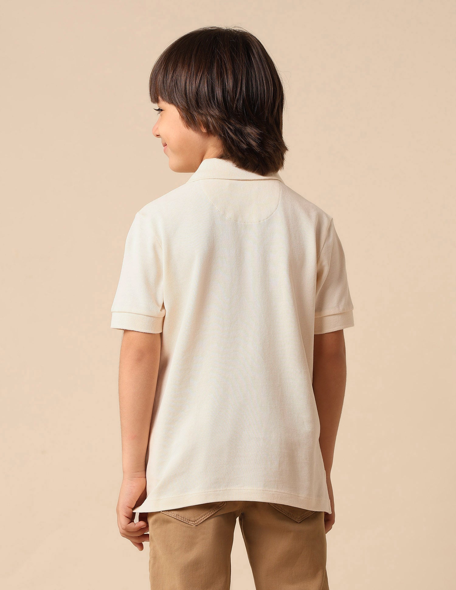 Boys Graphic Brand Printed Polo Shirt White - U.S. POLO ASSN. | Large