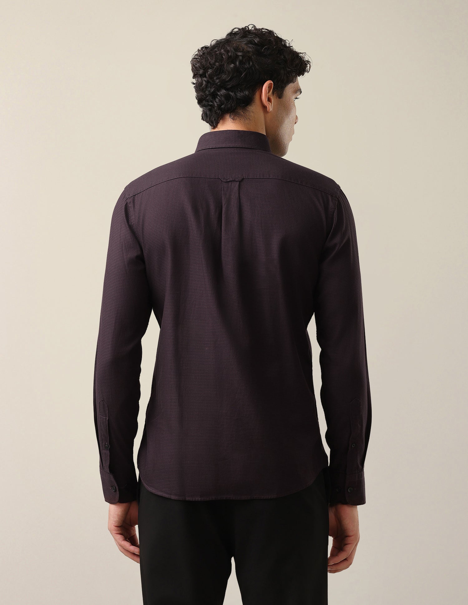 Twill Tailored Fit Button-Down Collar Shirt Wine - U.S. Polo Assn. India | Large