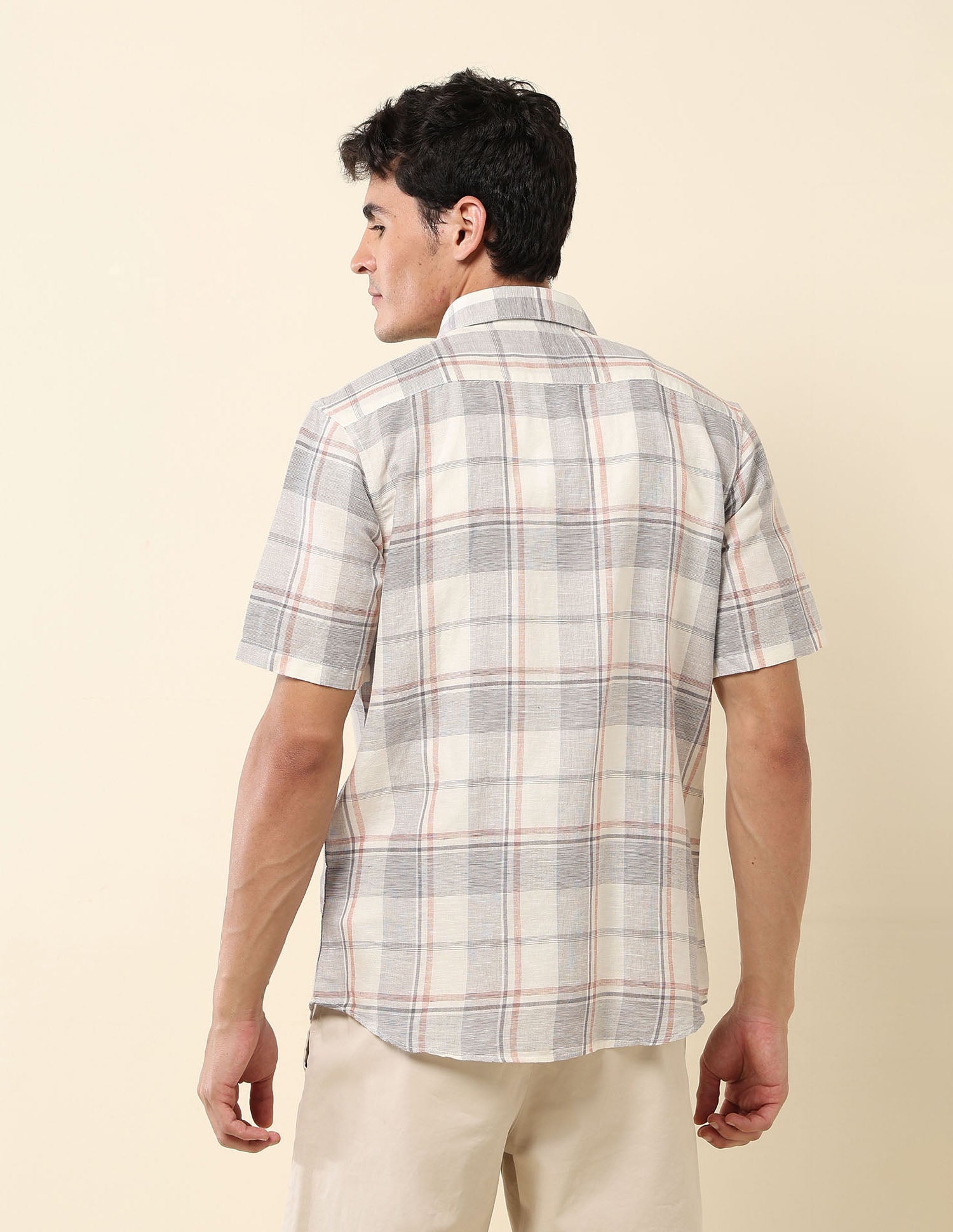 Plaid Checked Tailored Fit Shirt Grey - U.S. POLO ASSN. | Large