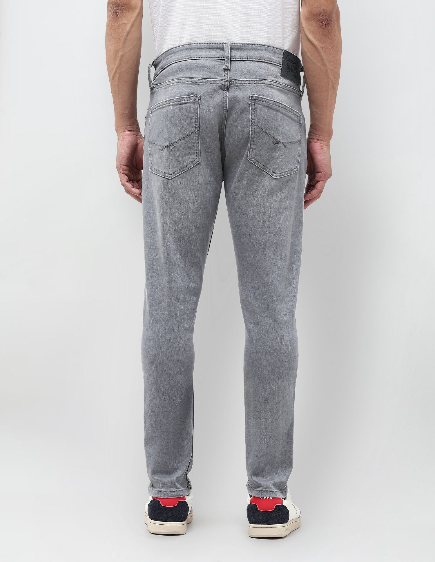 Henry Tapered Fit Grey Jeans Mid Grey Wash - U.S. POLO ASSN. | Large