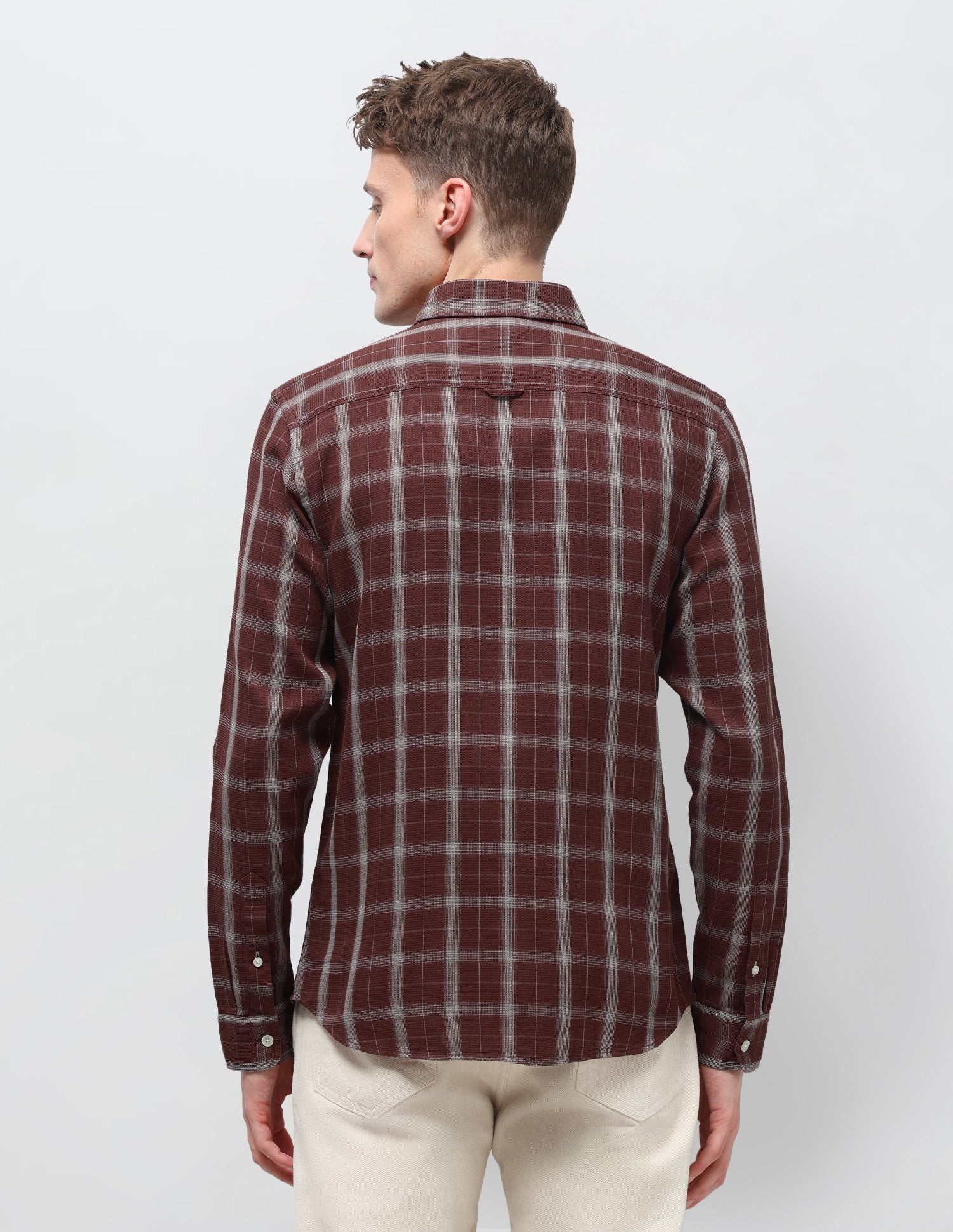 Tartan Checked Regular Fit Shirt Rust - U.S. Polo Assn. India | Large