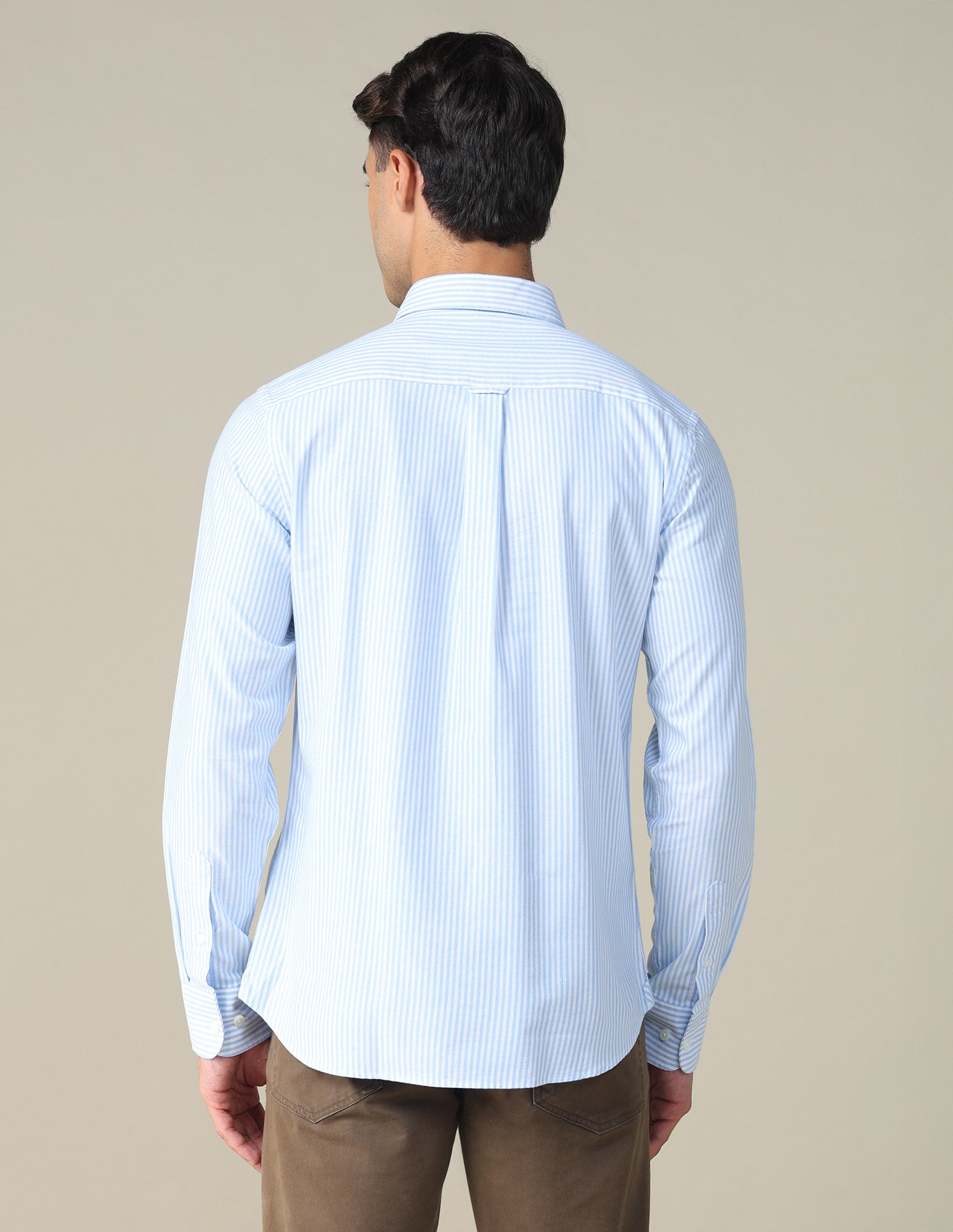 Oxford Vertical Striped Shirt Blue - U.S. POLO ASSN. | Large