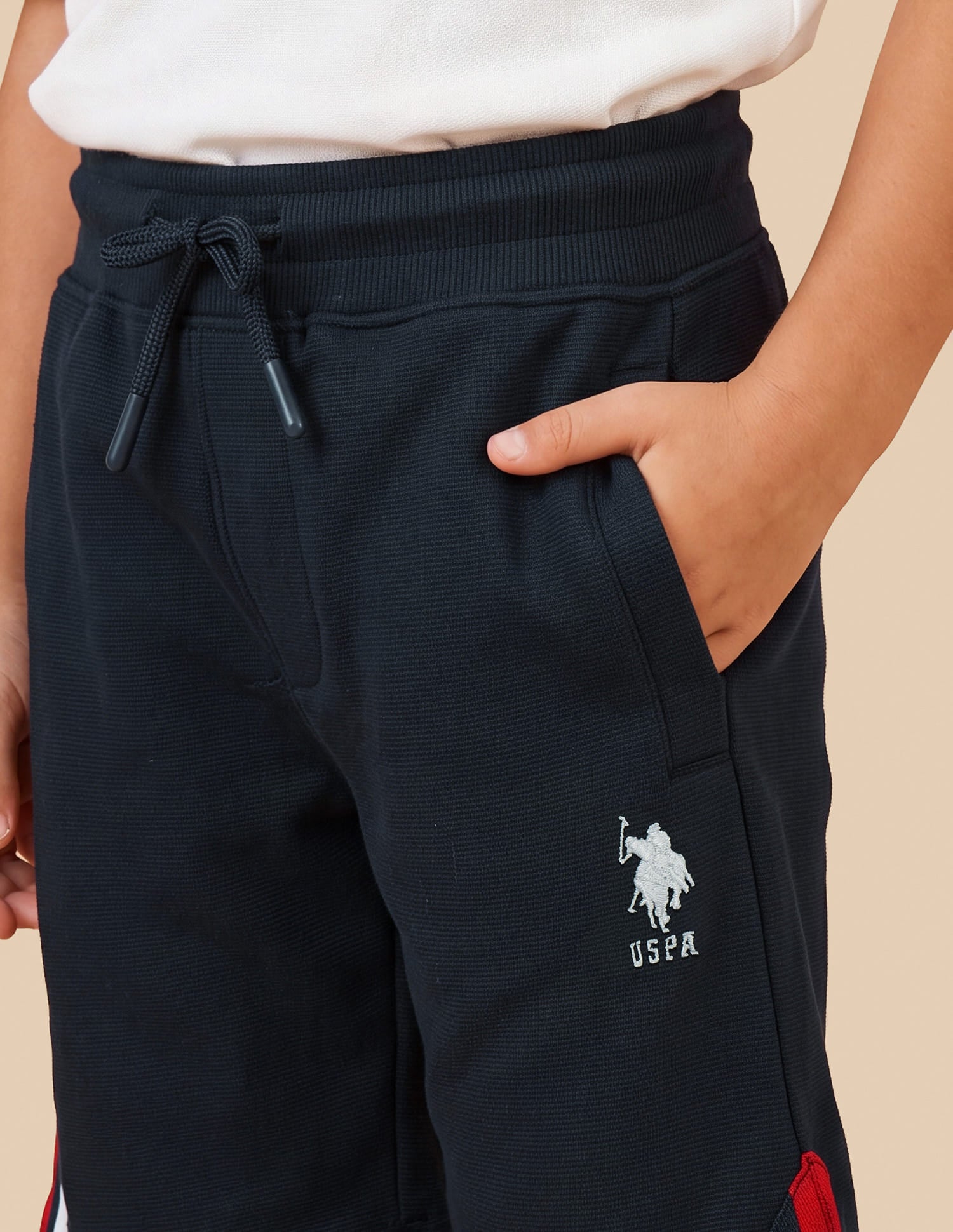 Solid Regular Fit Shorts Blue - U.S. Polo Assn. India | Large